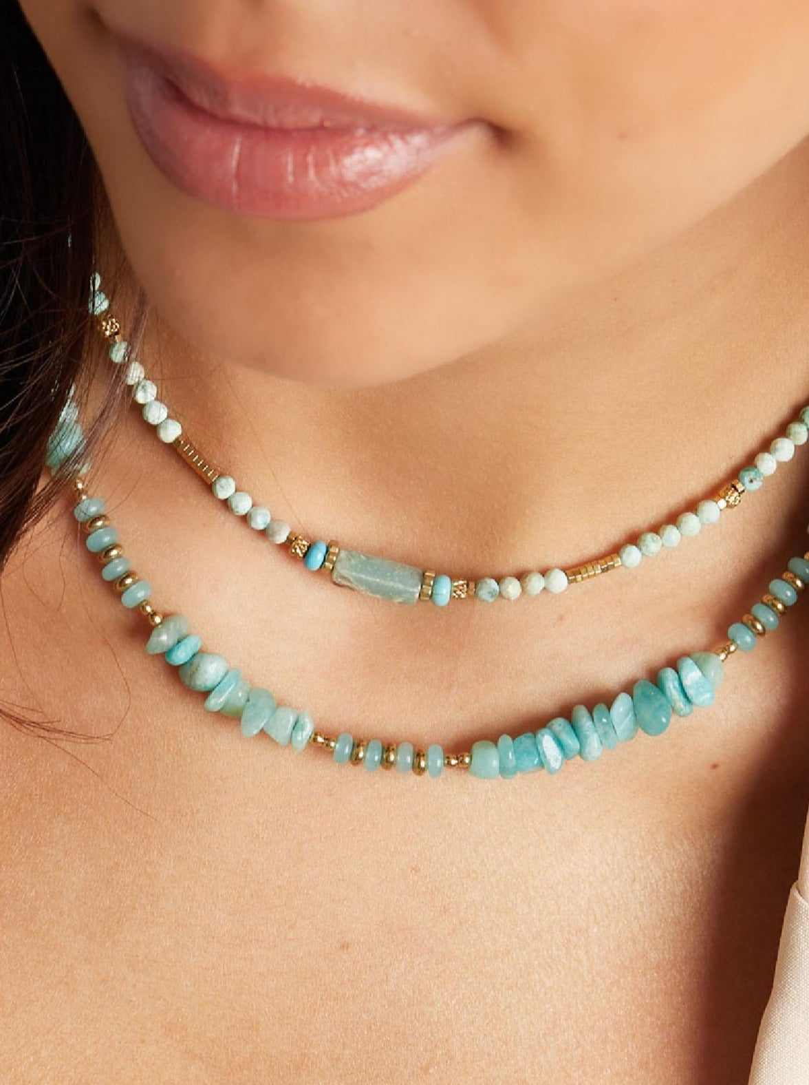 Perlenkette "Blue Lagoon"