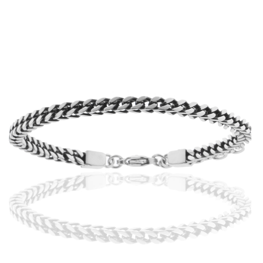 Elegantes Armband aus Edelstahl im Antik Look