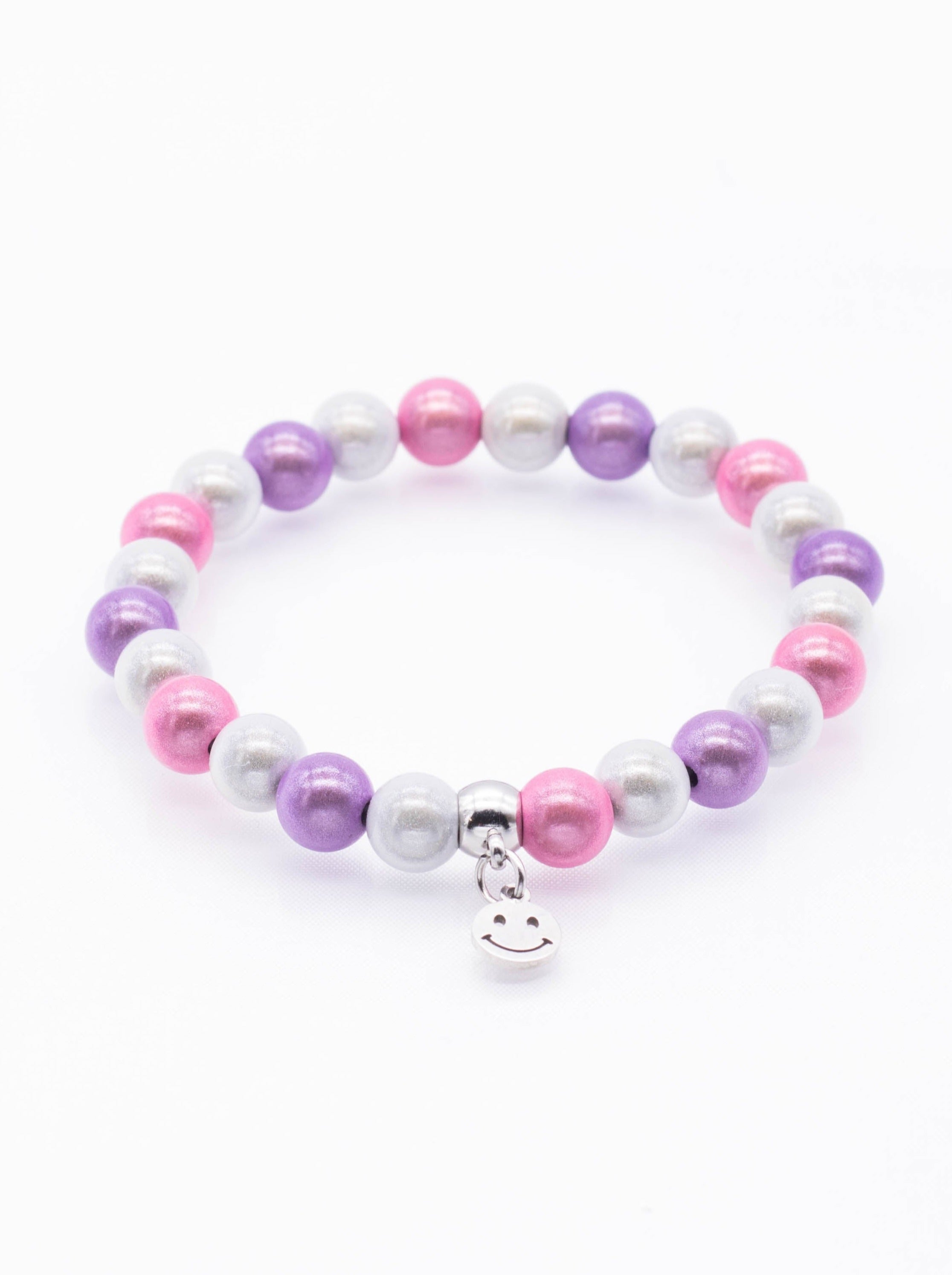 Magisches Perlenarmband Mix Rosa/Flieder