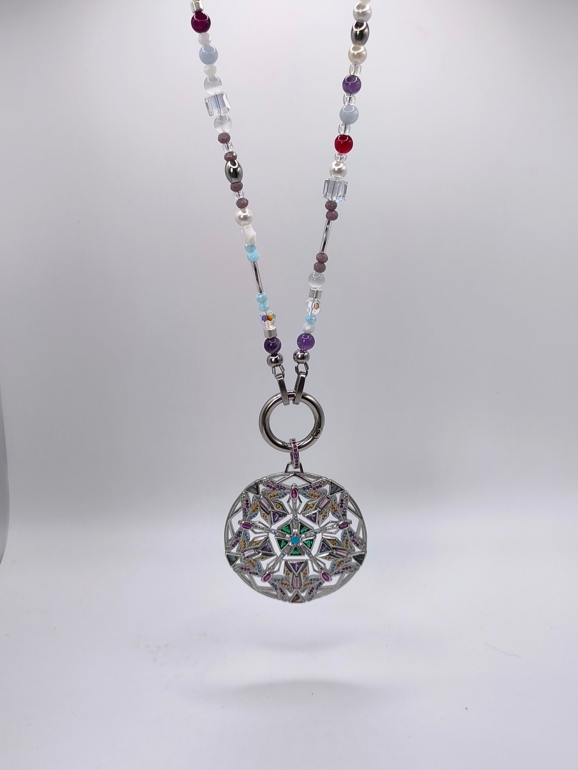 Lange Perlenkette "Libelle" ca. 90 cm