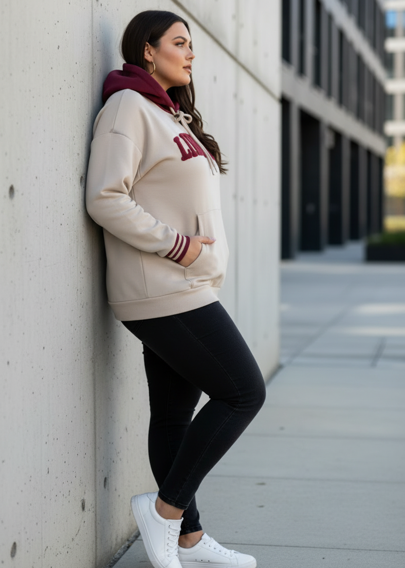 Sweatshirt/Hoodie "Liberte" beige (38-42/44)