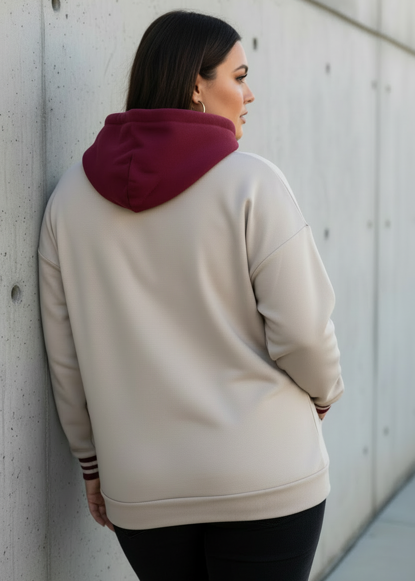 Sweatshirt/Hoodie "Liberte" beige (38-42/44)