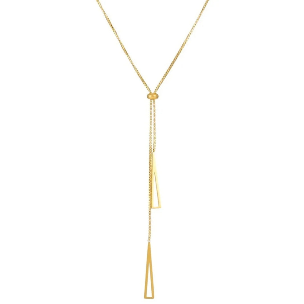 Y Kette - Kette V-Ausschnitt, golden