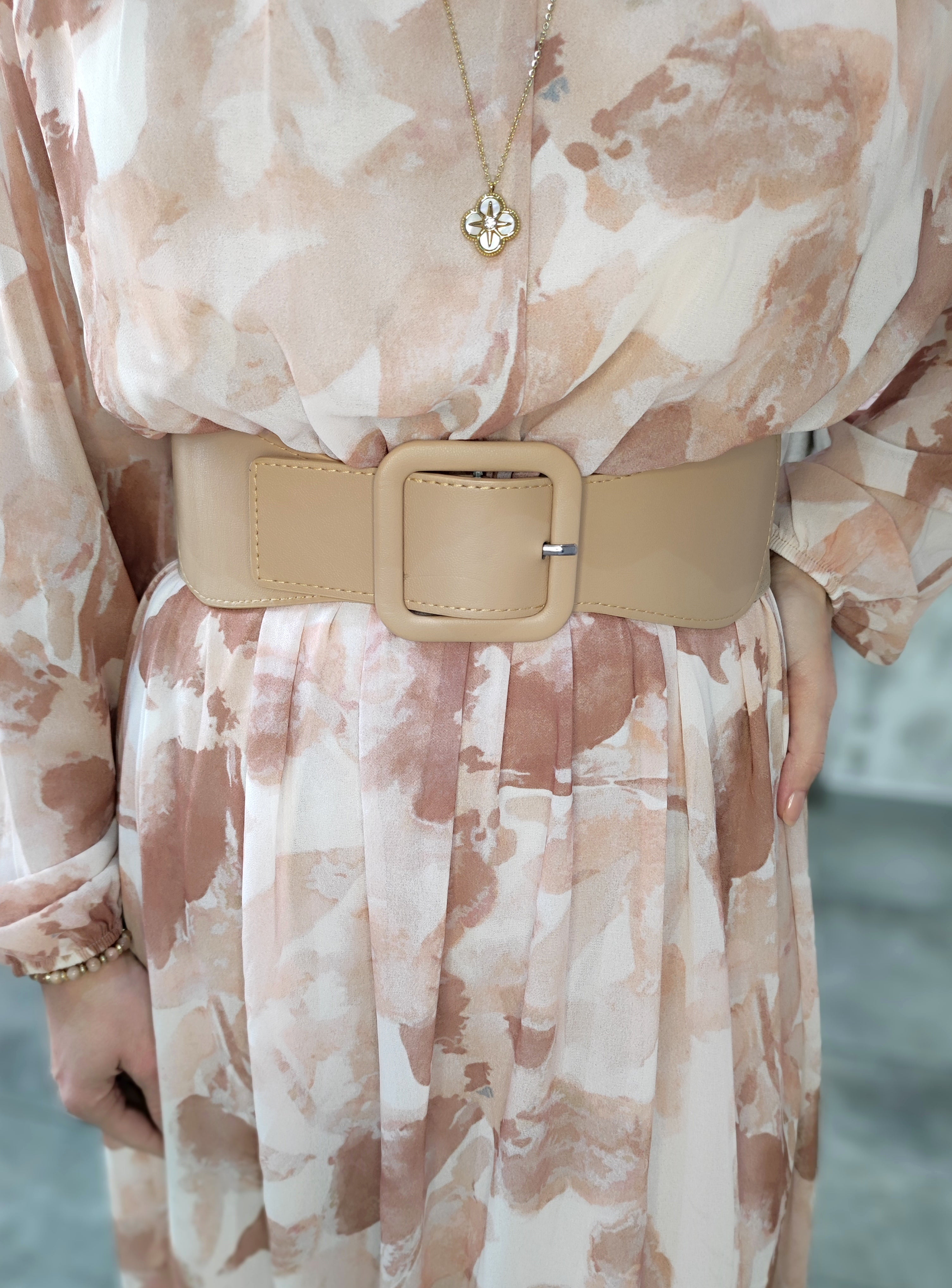 Stretchgürtel beige