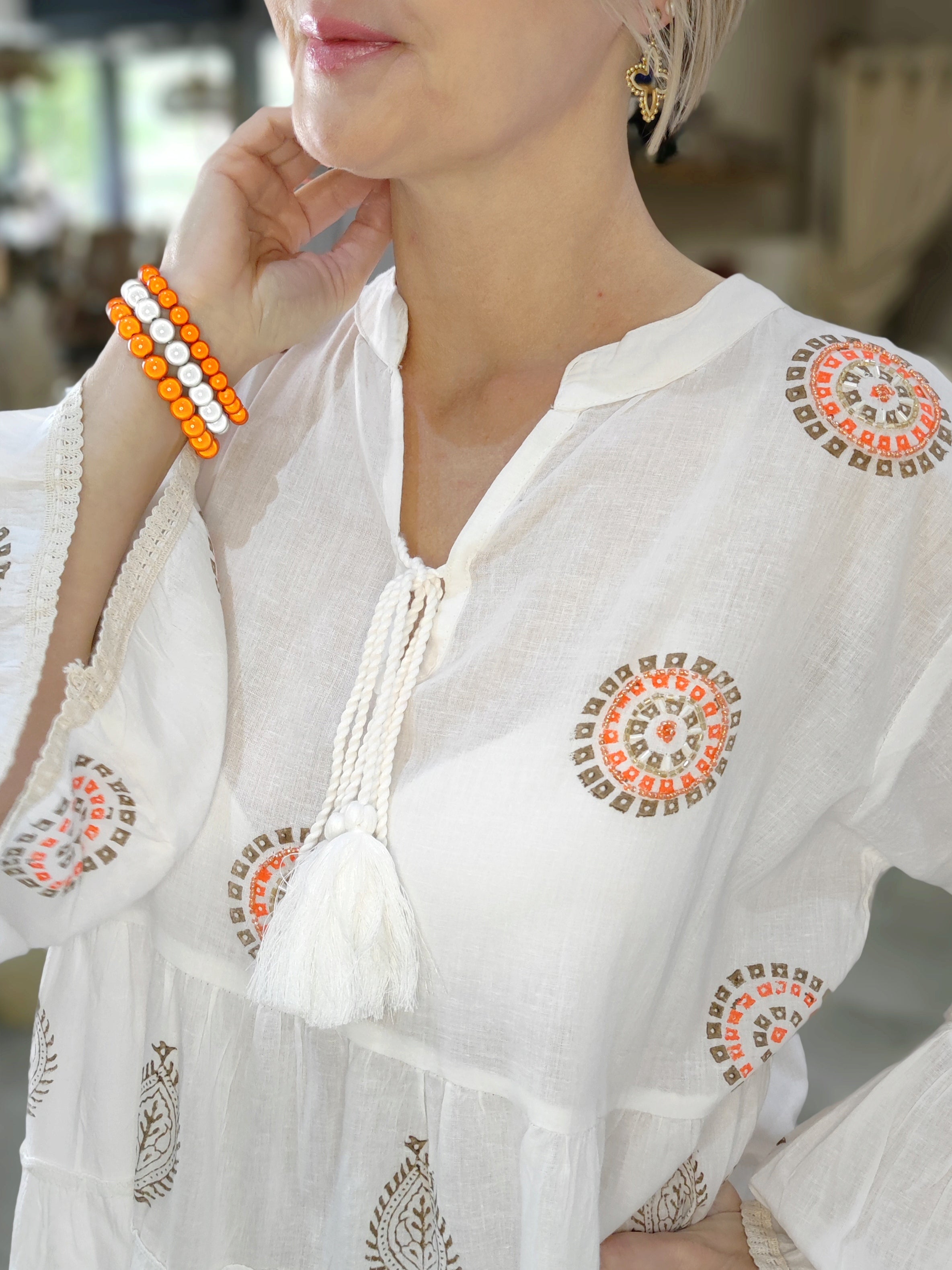 magisches Perlenarmband - Orange