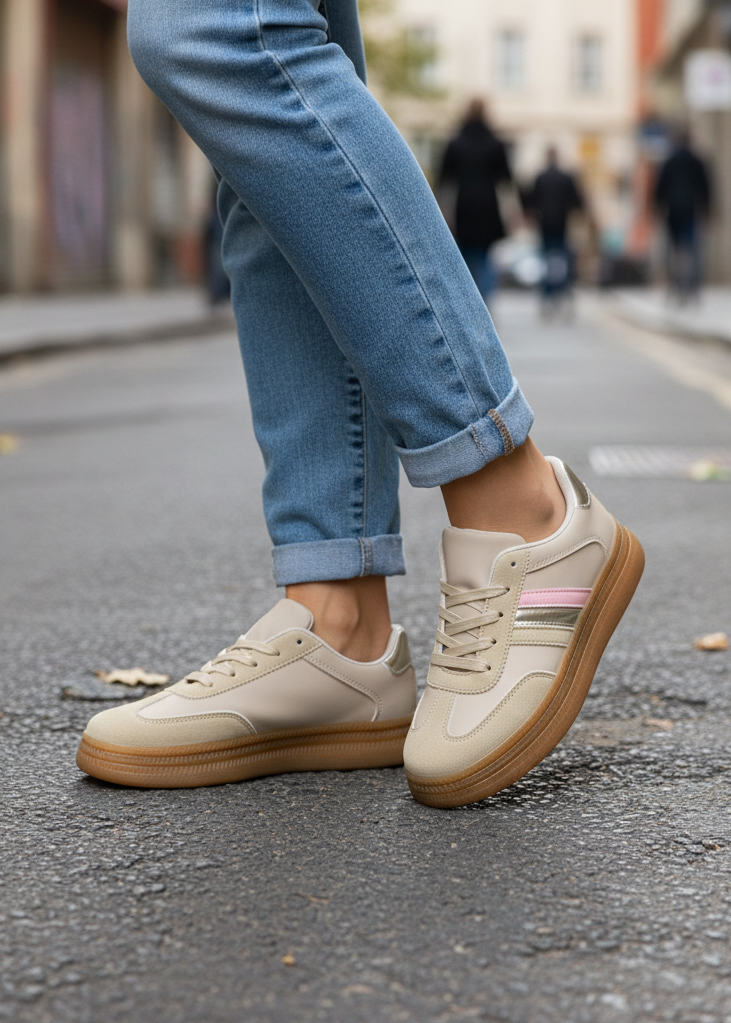 Sneaker beige Gr. 36-41