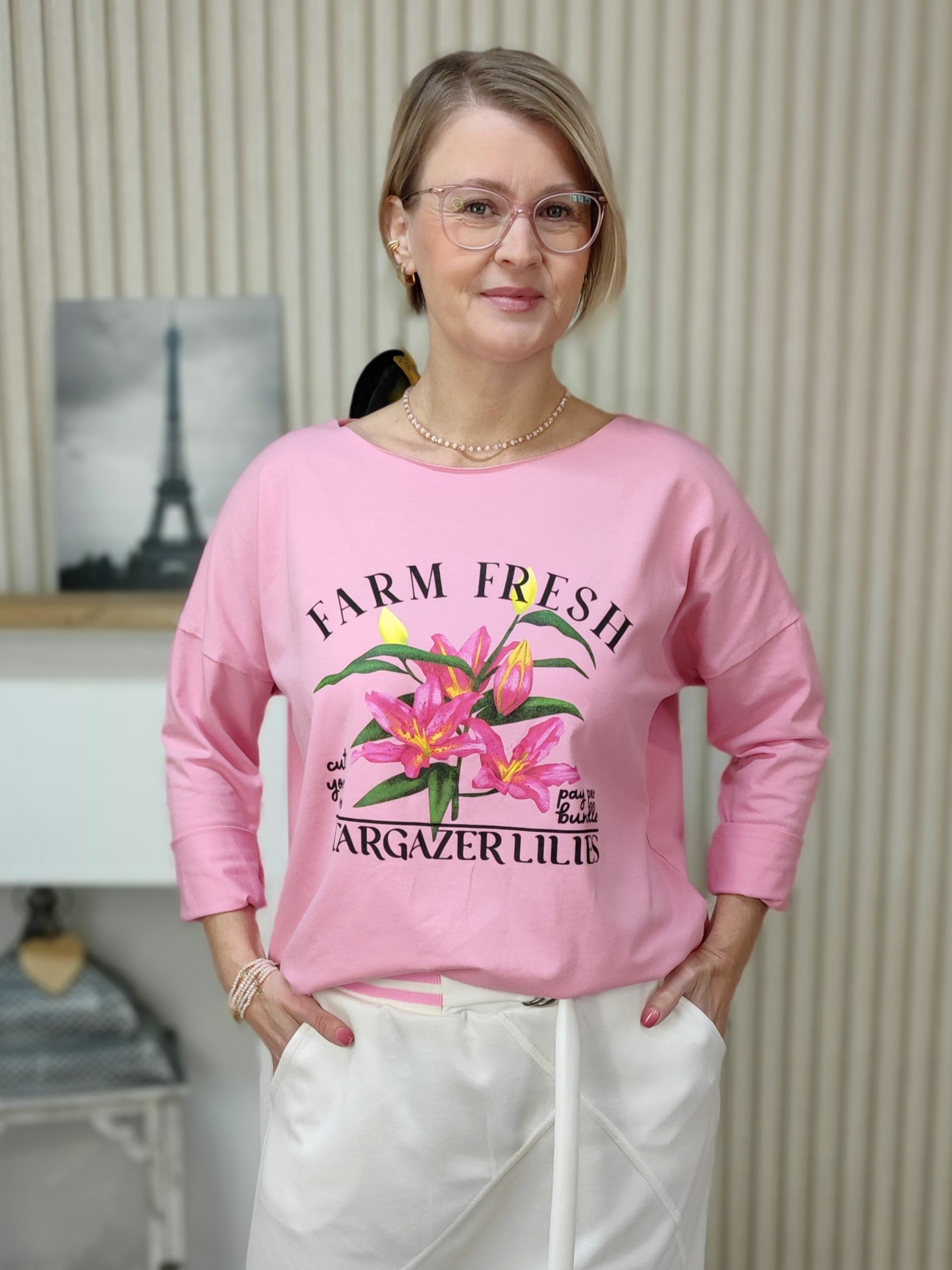 Zarte Perlenkette in rose