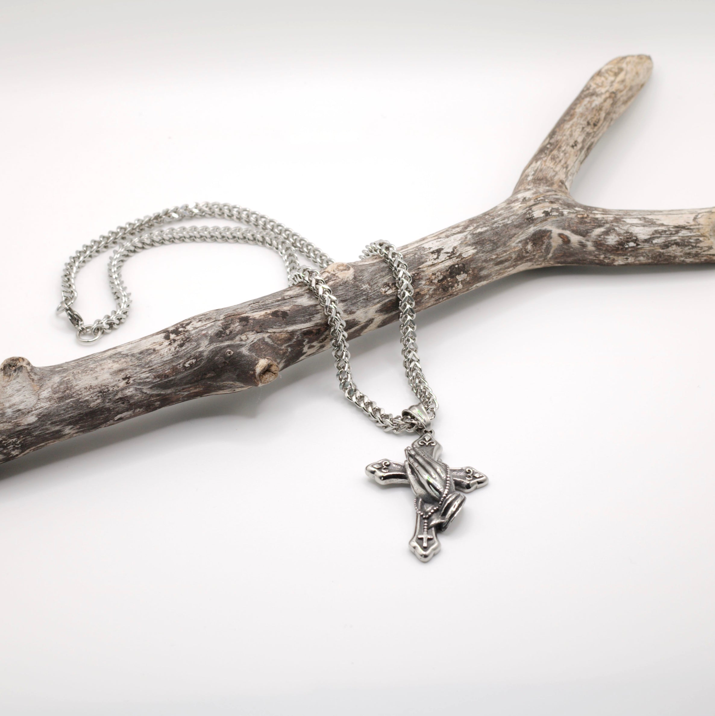 Edelstahl Kreuzkette