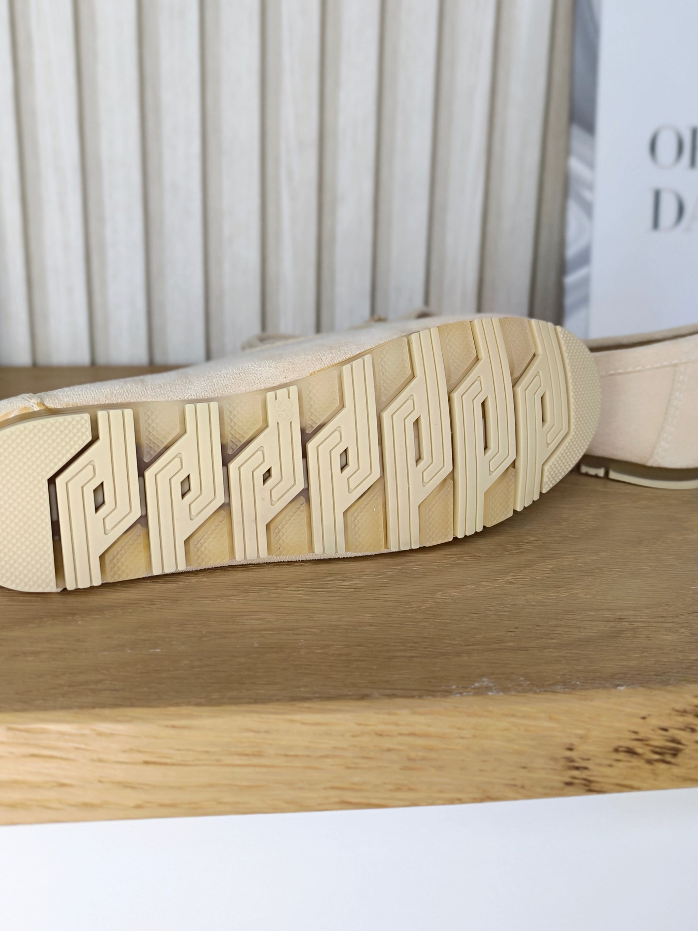 Mokassins/Ballerinas beige Gr. 36-41