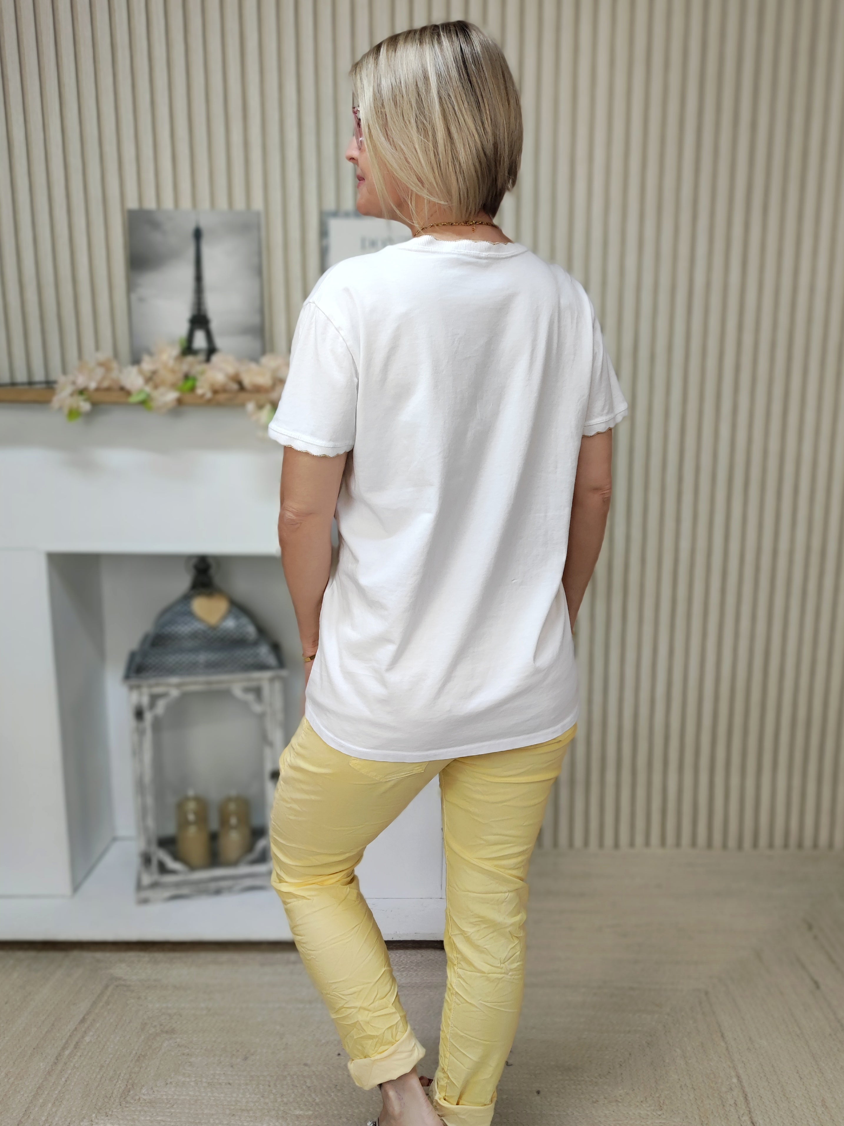 T-Shirt "Boho" weiss (36-42)