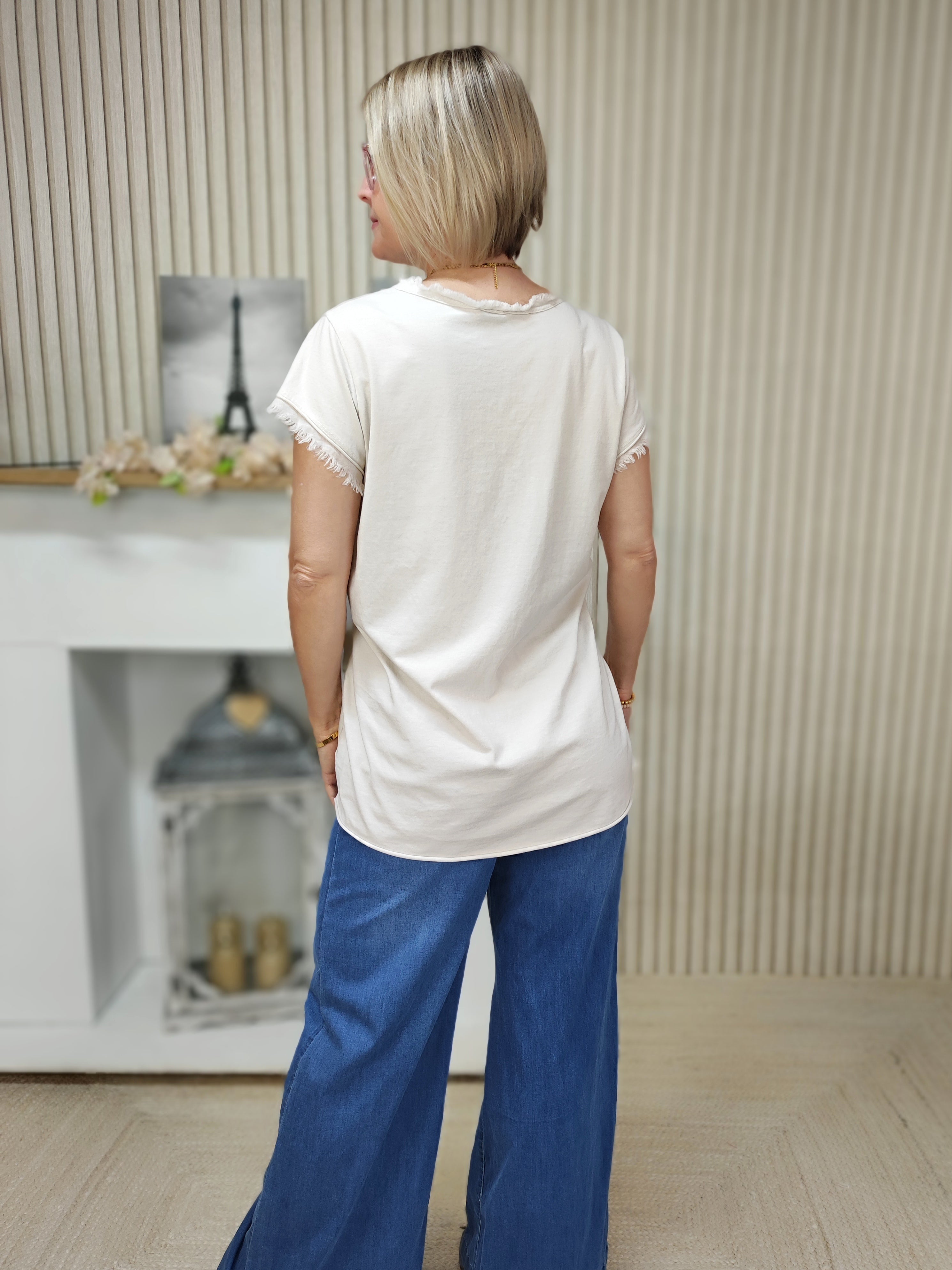 T-Shirt "Brasil" beige (36-42)