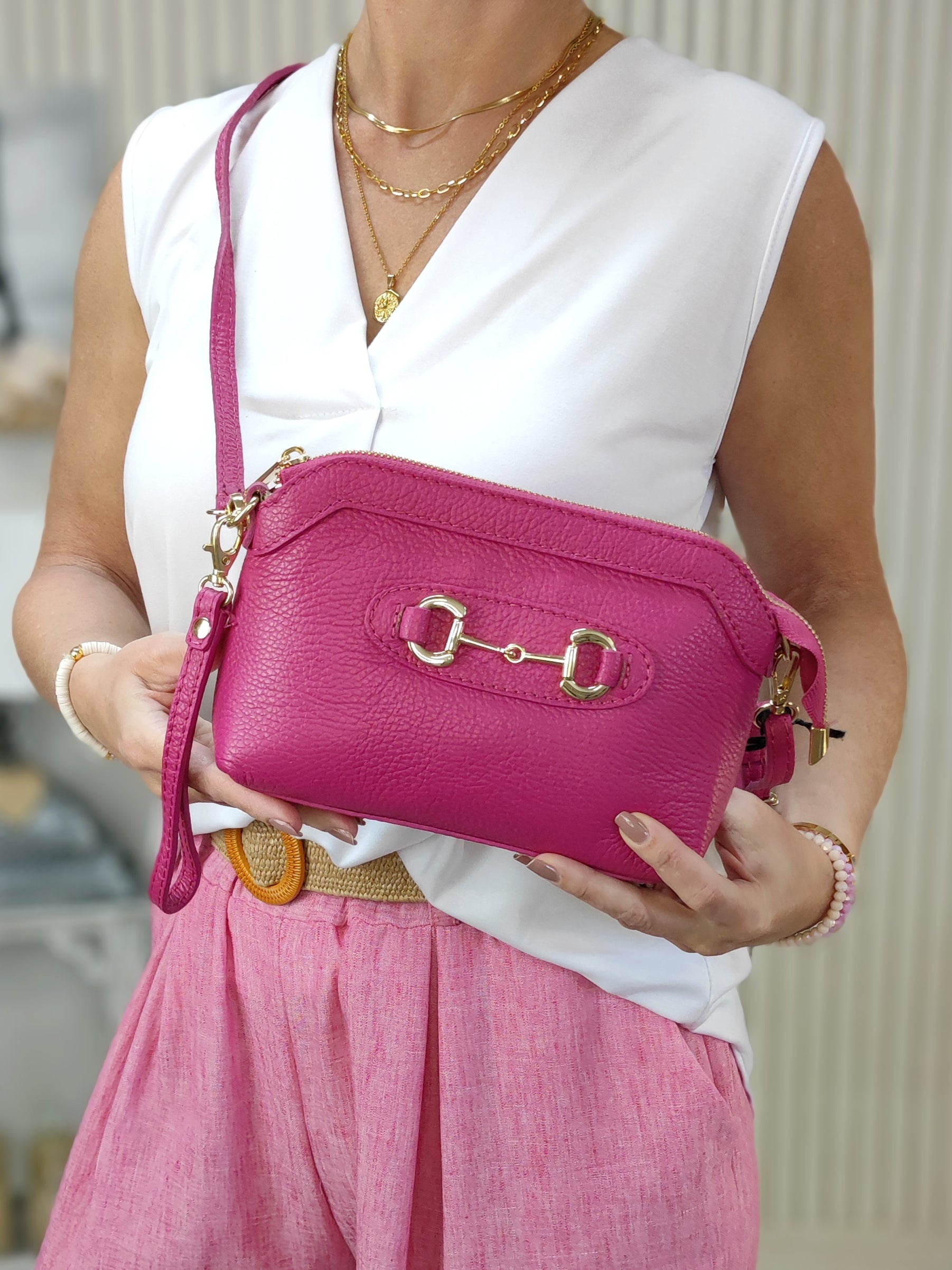 Kleine Tasche/ Umhängetasche pink