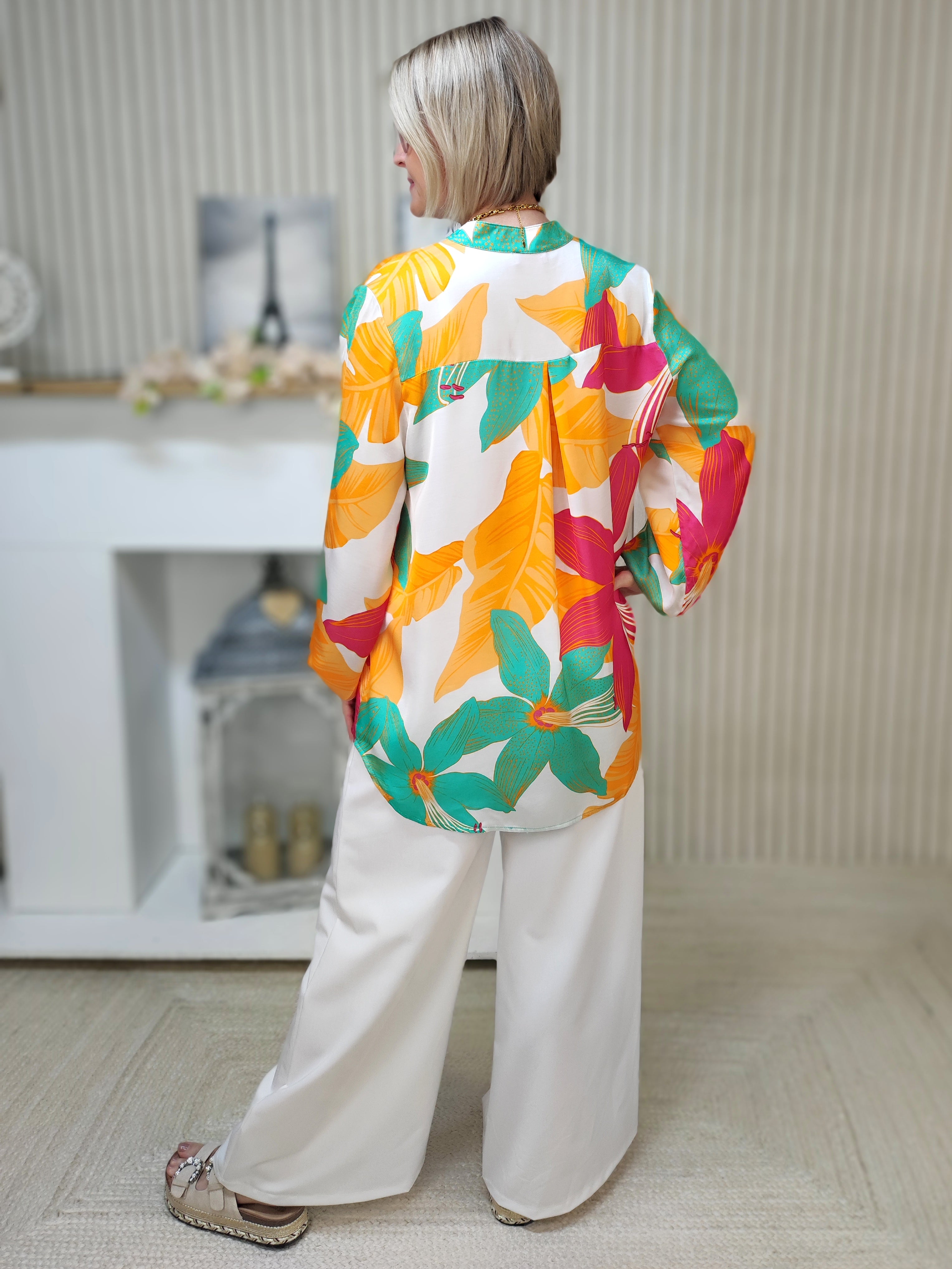 Gemusterte Bluse "Lilly" (38-42)