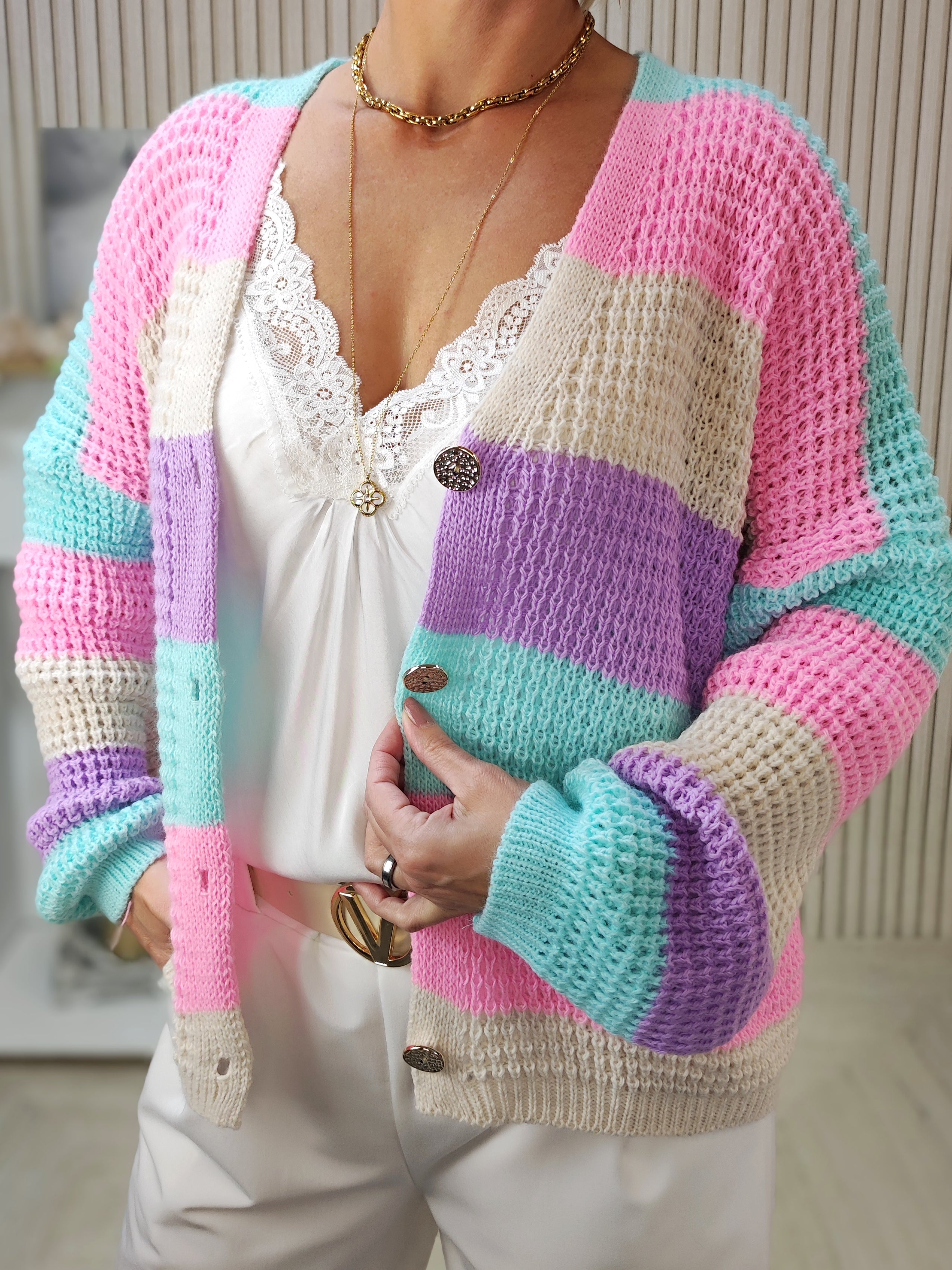 Strickjacke "Nina" gestreift (36-42/44)