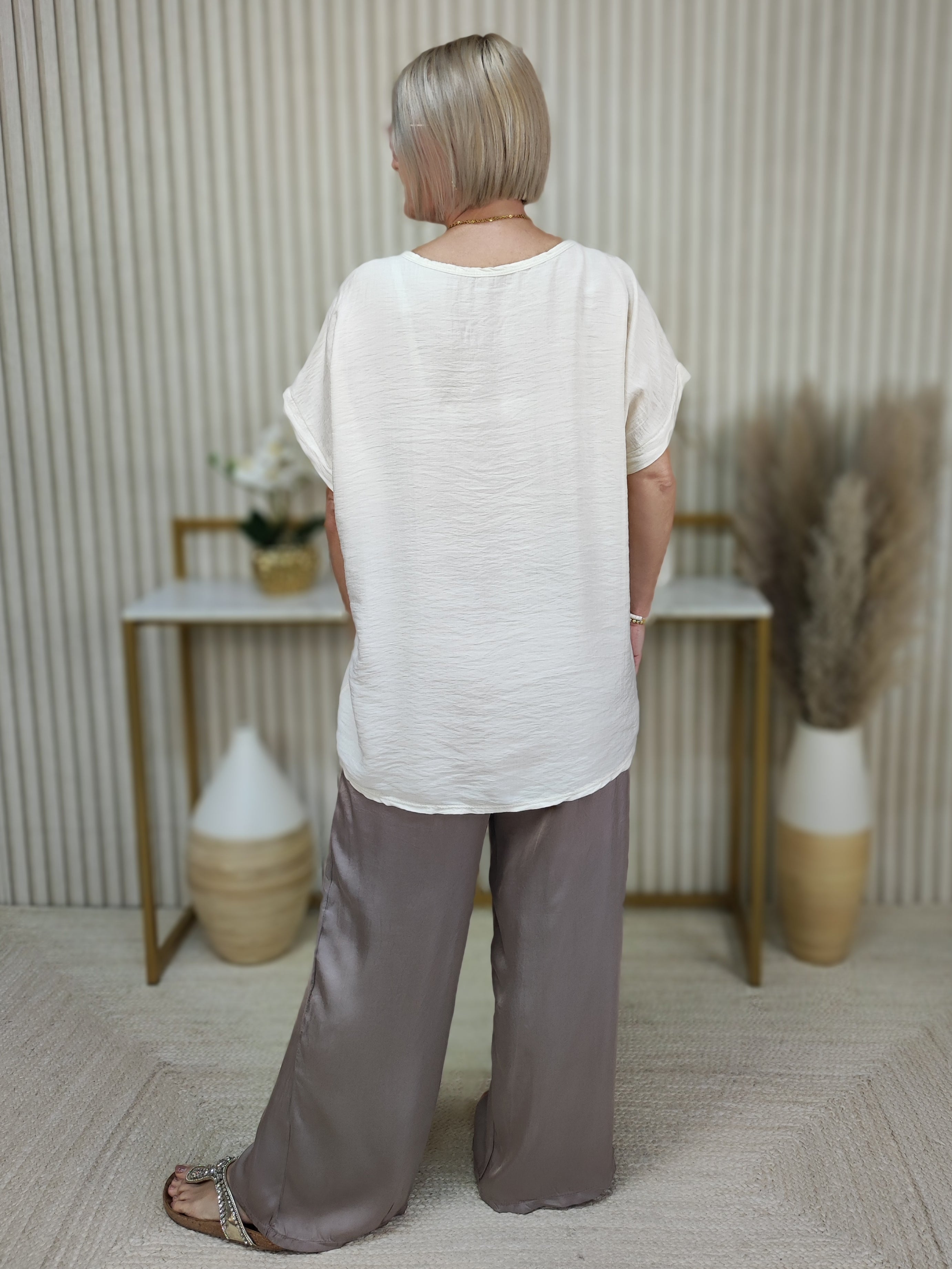 Blusen - Shirt "Rita" wollweiss (40-42/44)