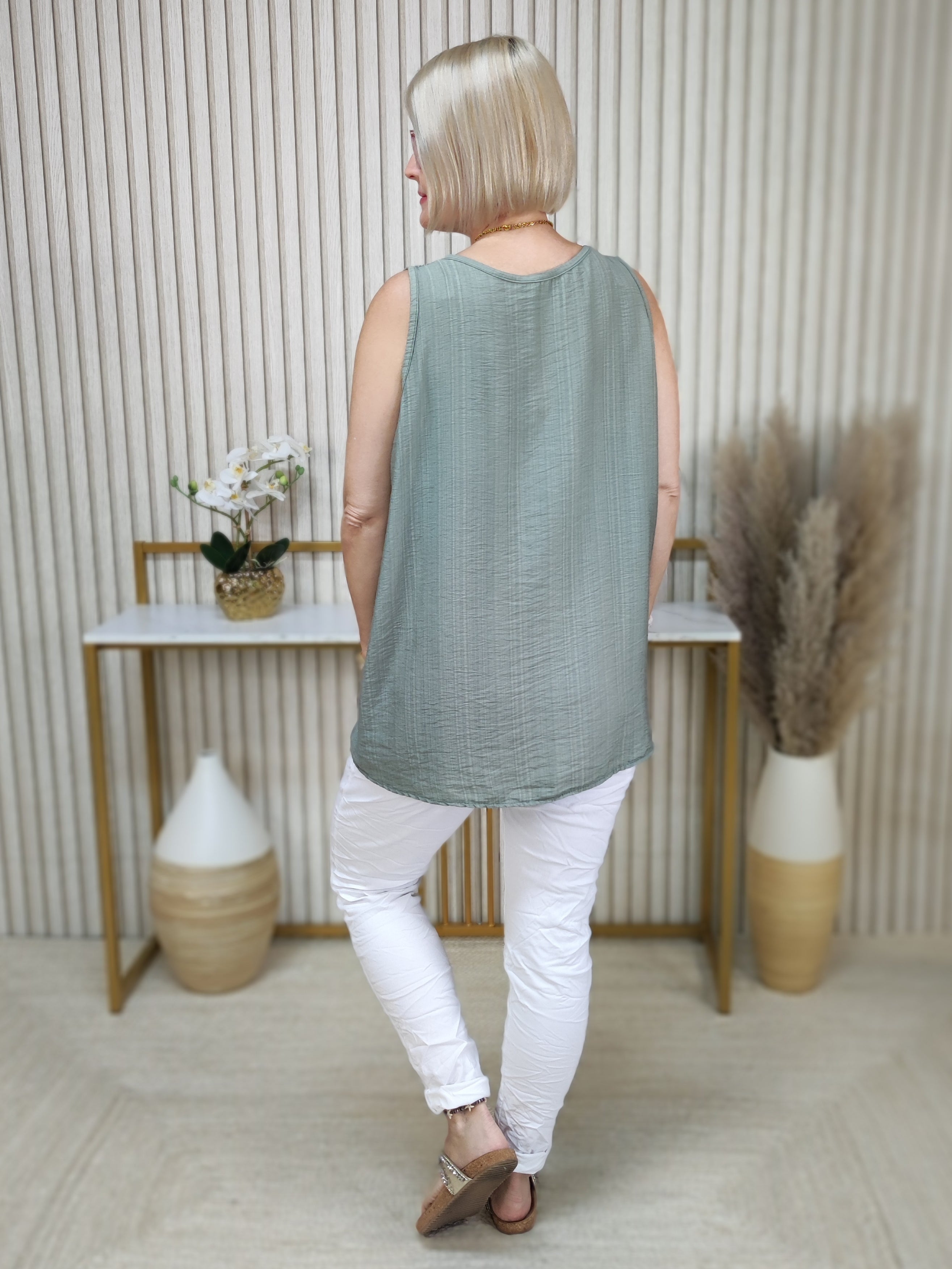 Blusen - Top "Rita" khaki (40-42/44)