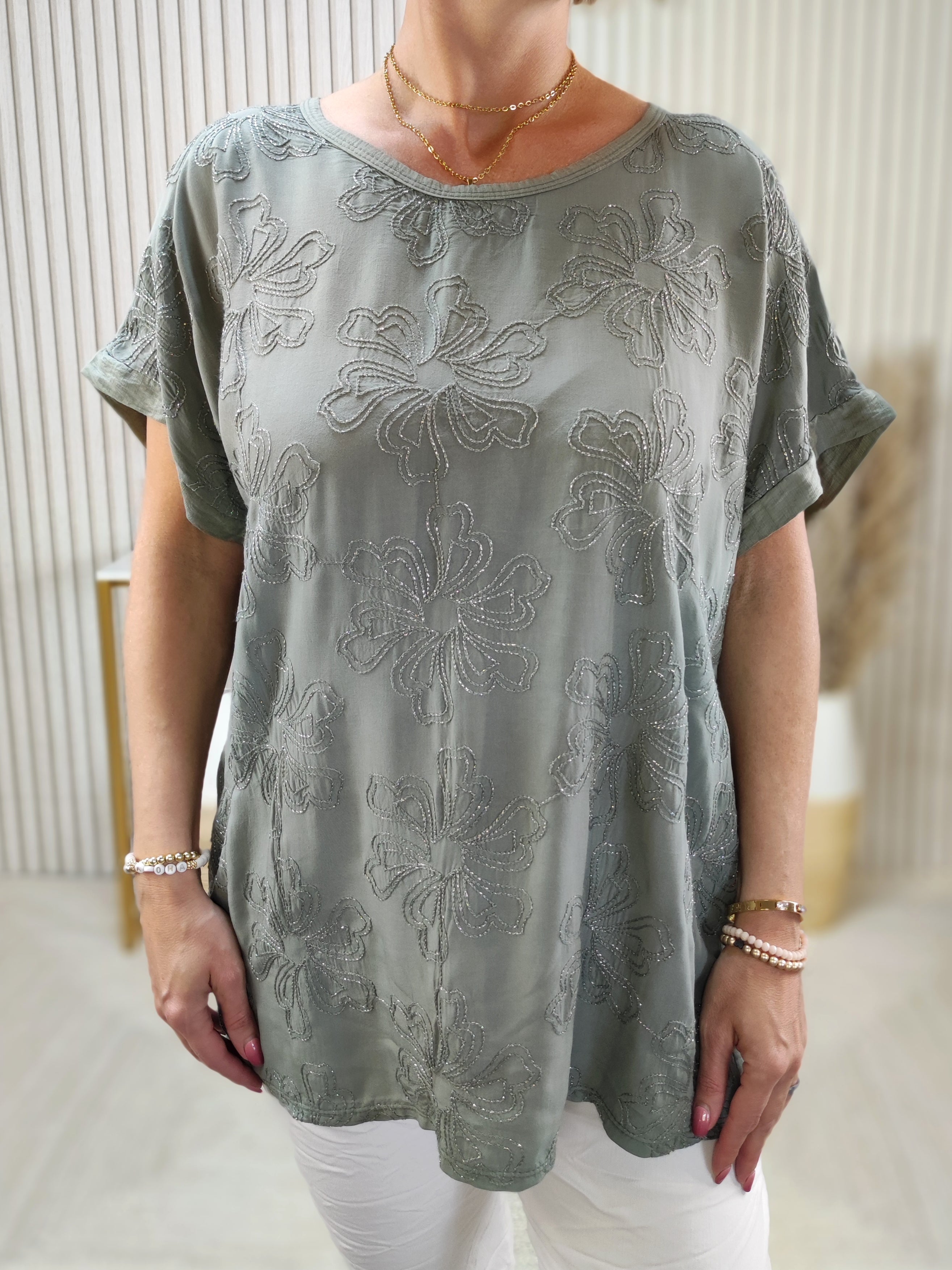 Blusen - Shirt "Rita" khaki (40-42/44)