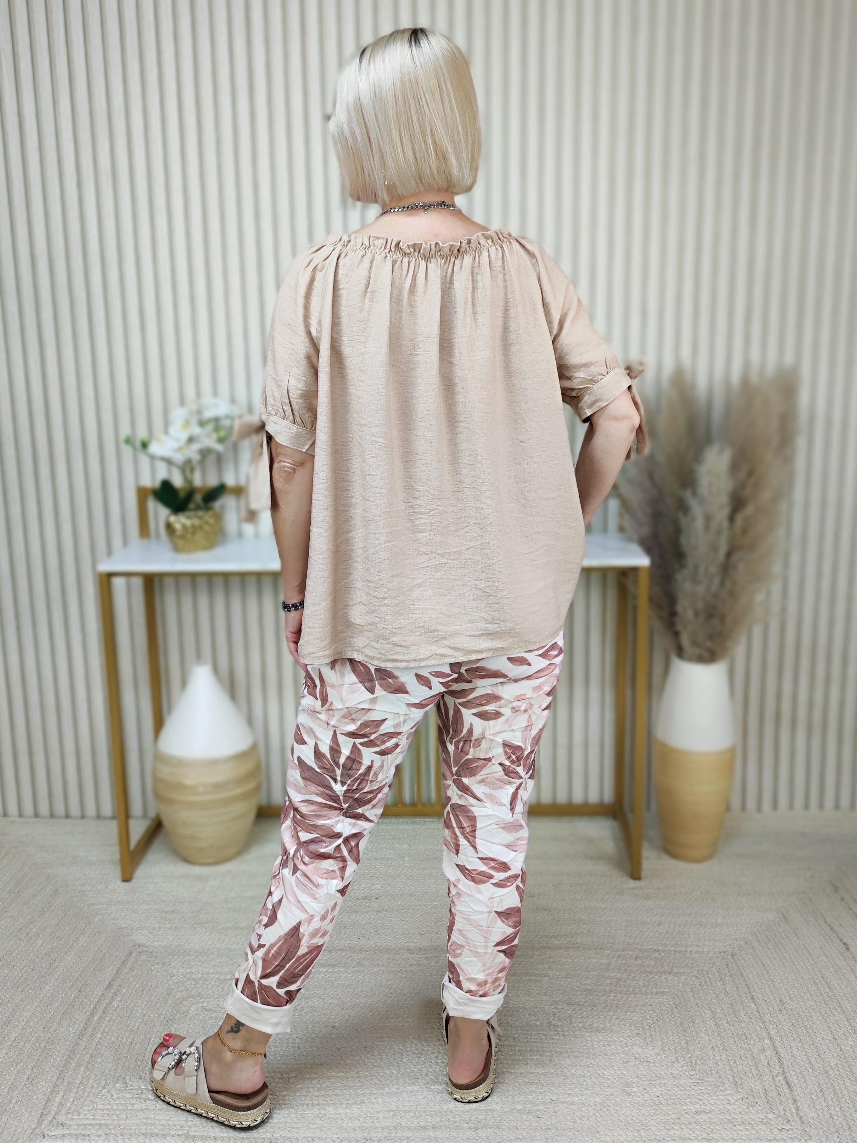 Carmenbluse Camel (38-42/44)