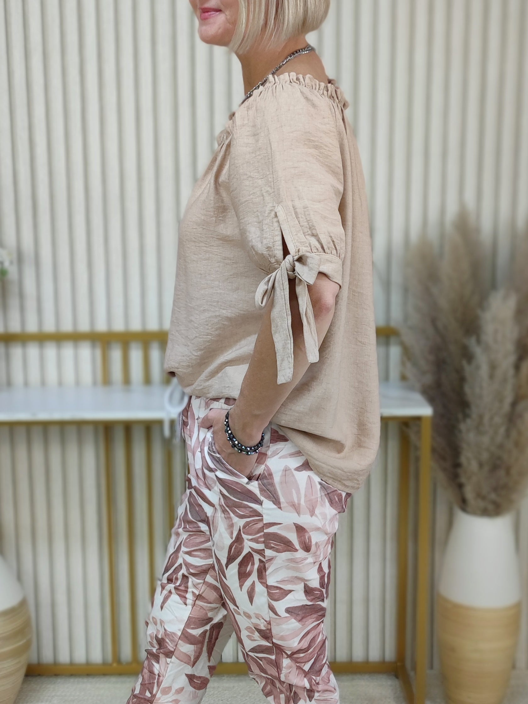 Carmenbluse Camel (38-42/44)