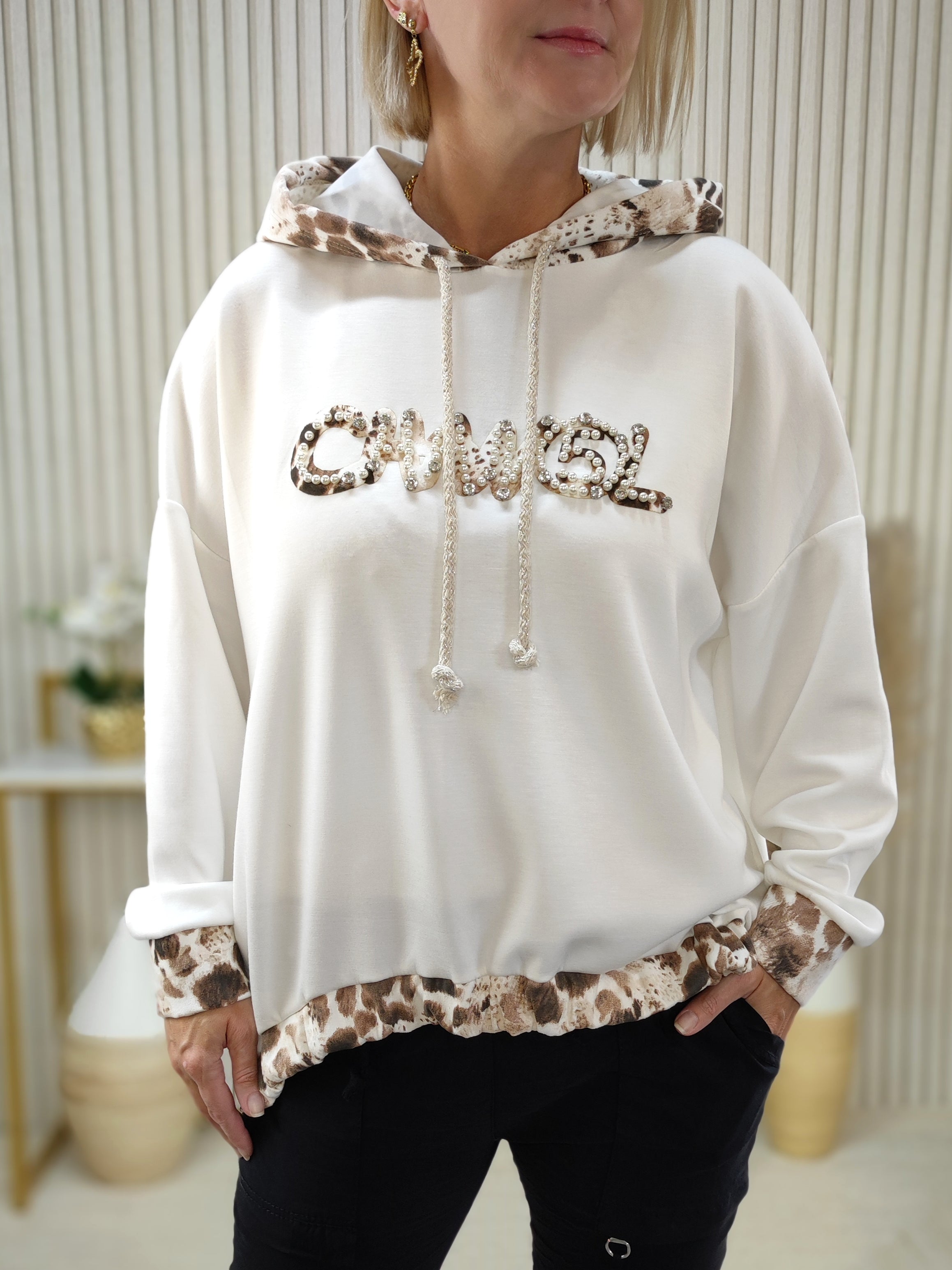 Sweatshirt "Pearl" weiss (38-42)