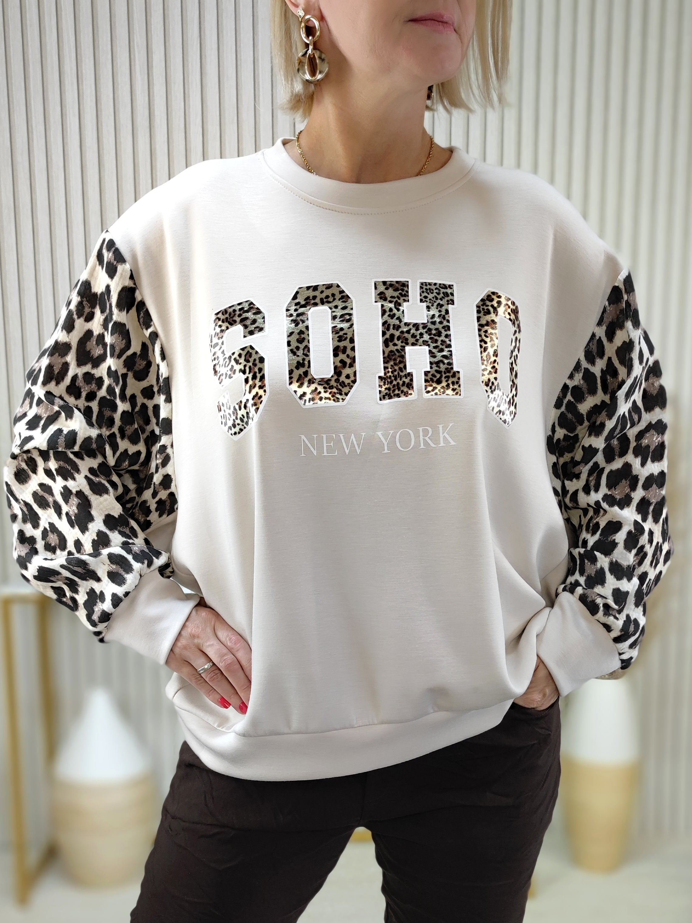 Sweatshirt "Soho" beige (38-44)