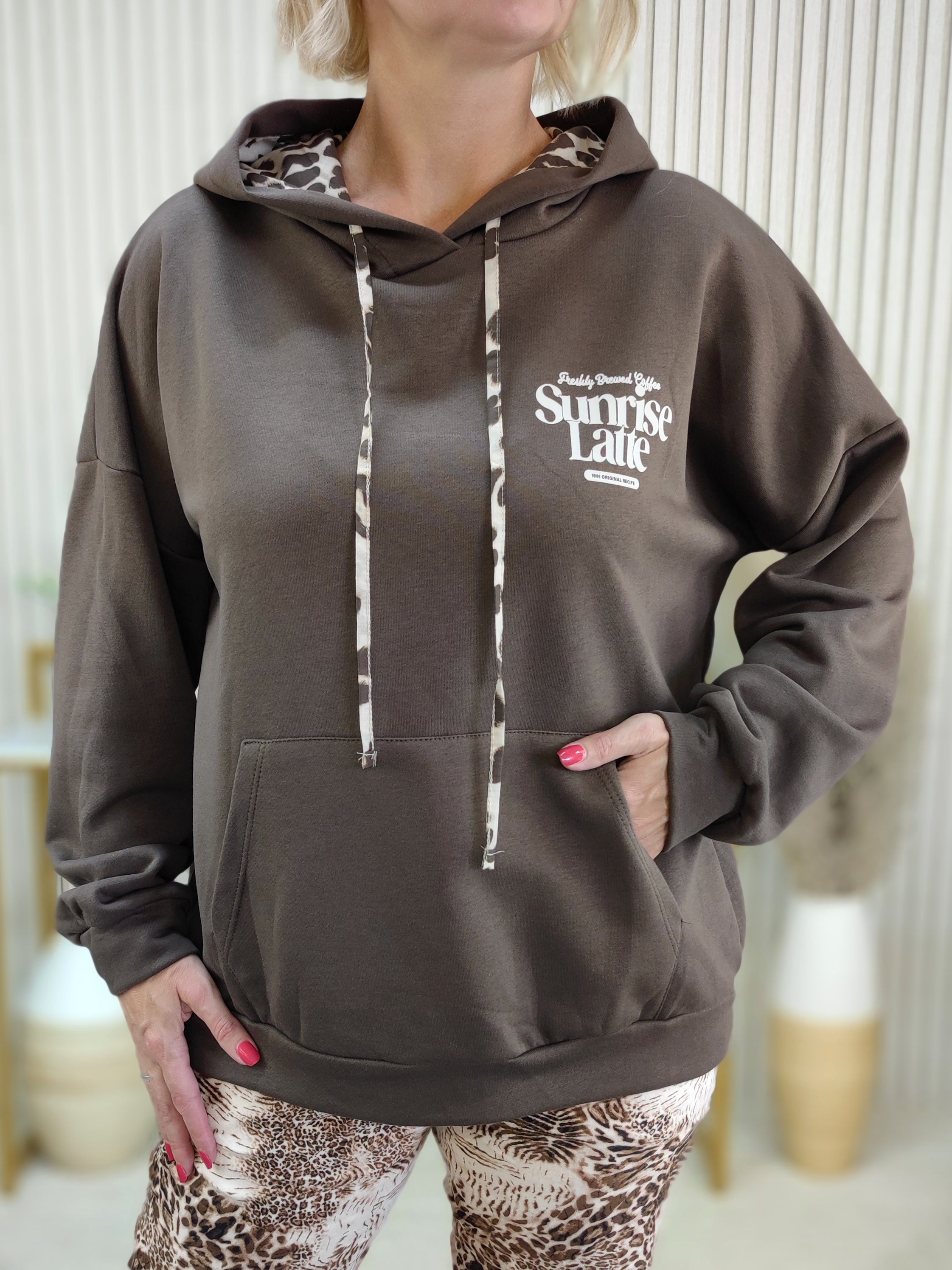 Sweatshirt/Hoodie "Sunrise" schoko (38-42/44)