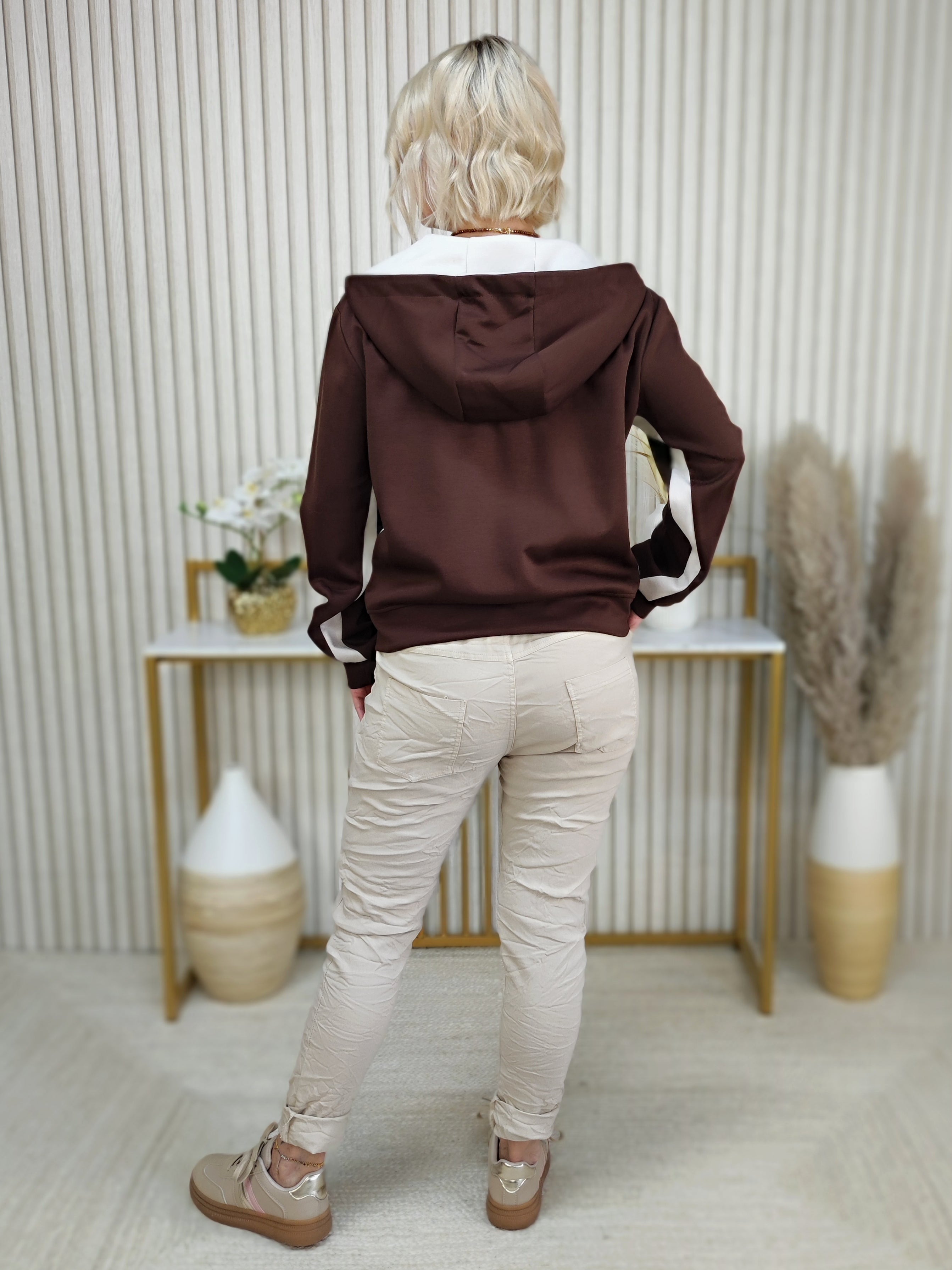 Sweat Jacke schoko (36-42)