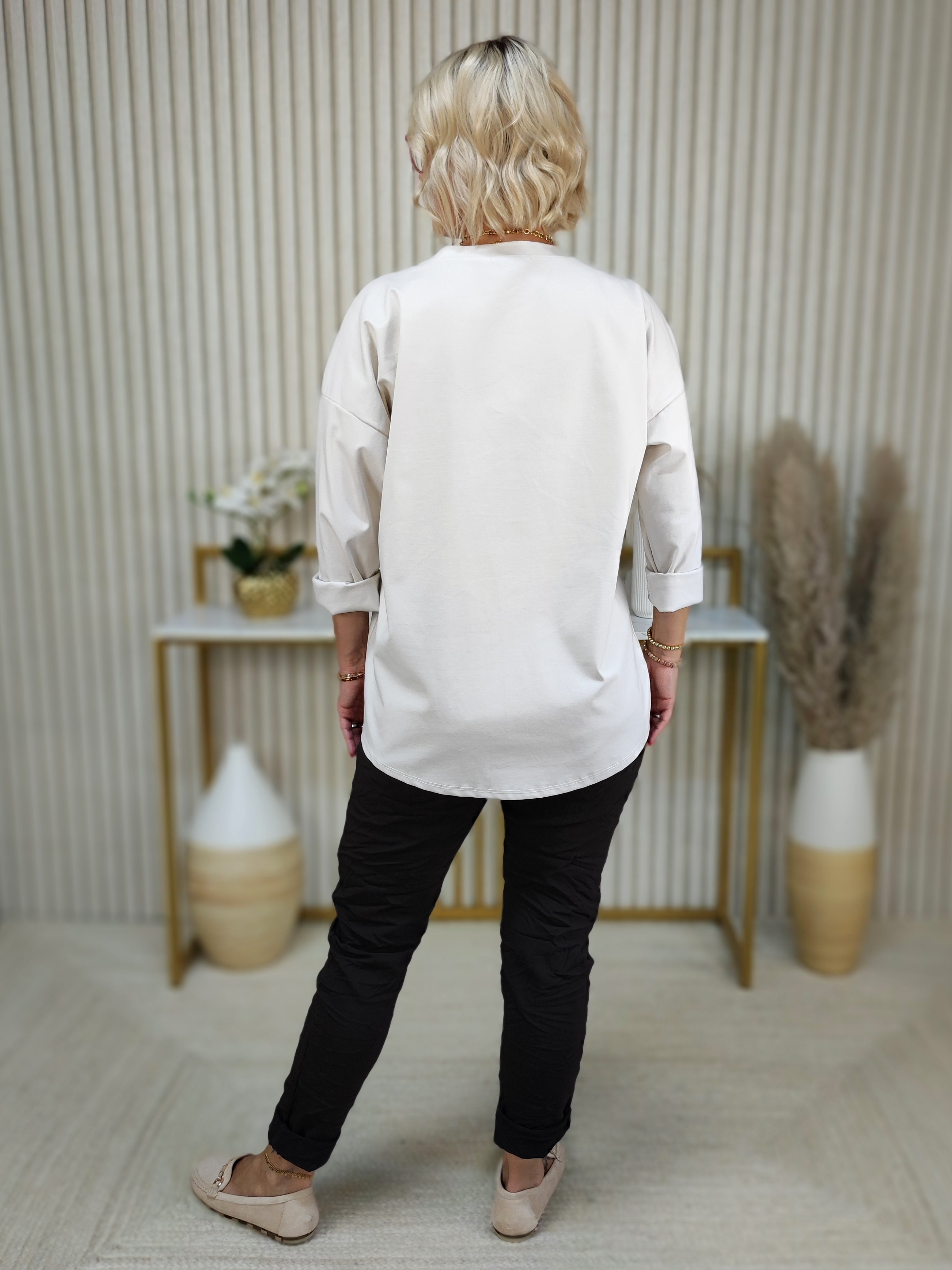 Sweatshirt "Bella" beige (38-44)