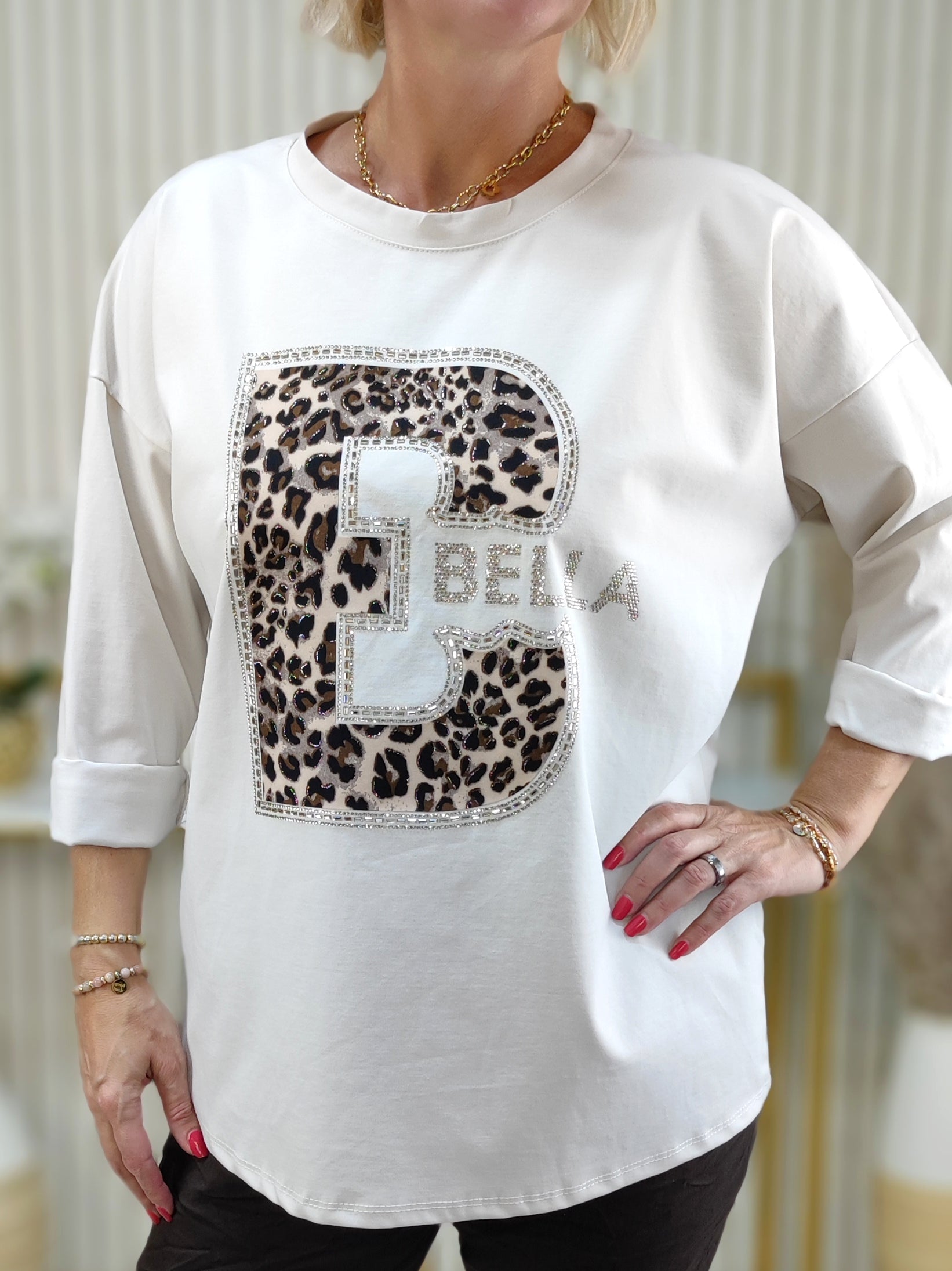 Sweatshirt "Bella" beige (38-44)