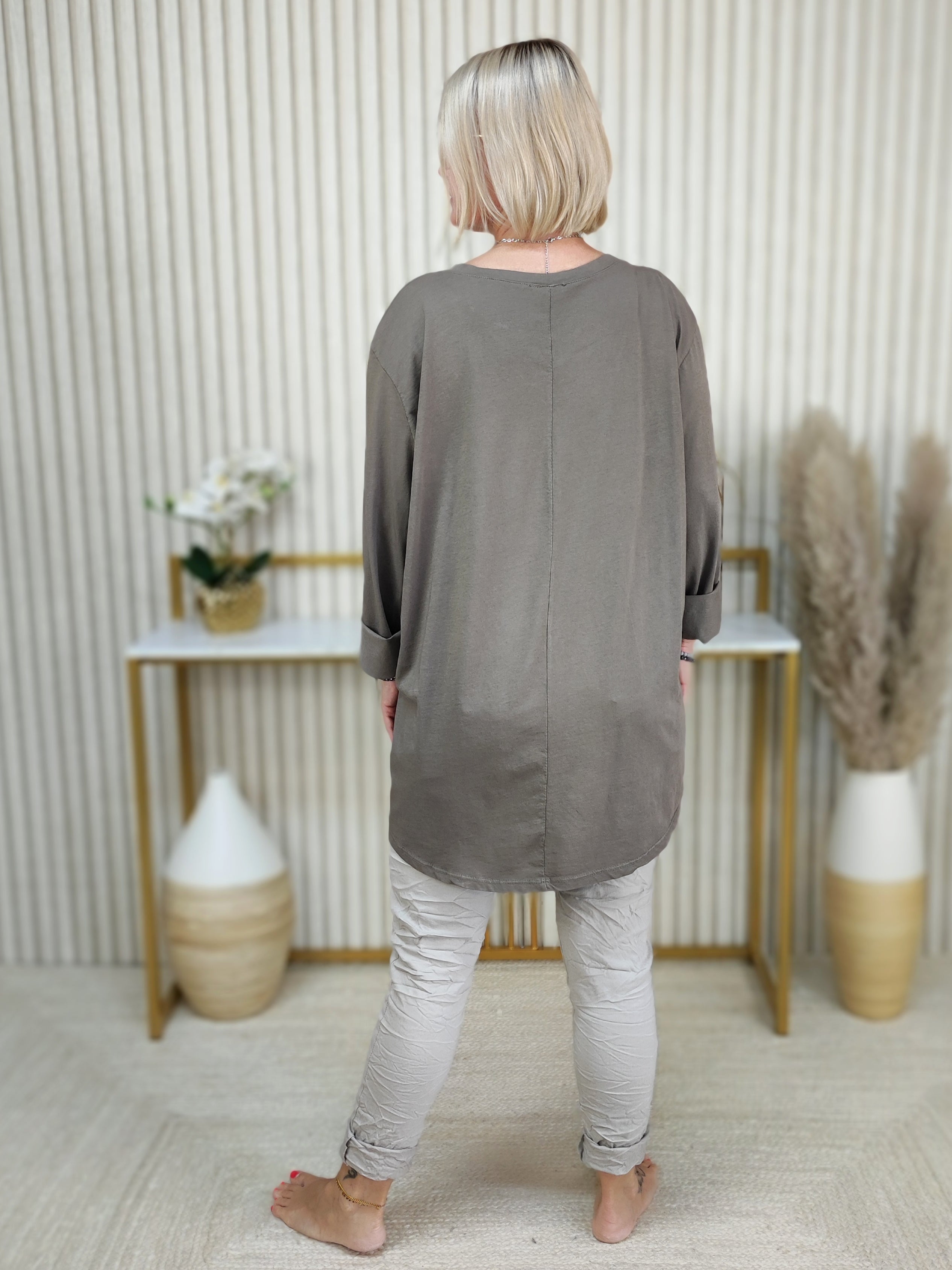 Langarmshirt "Five" mud (38-44)
