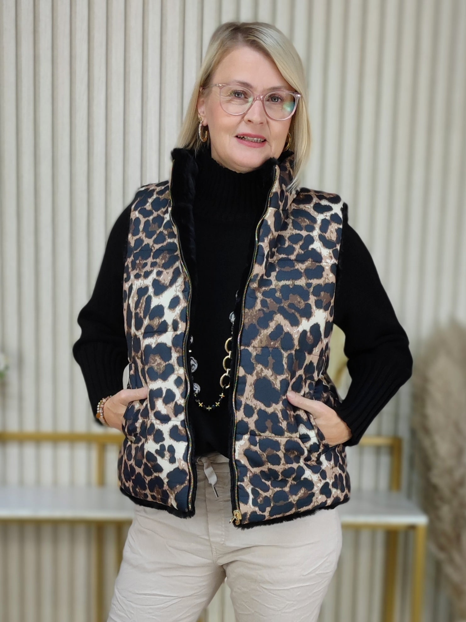 Wendeweste Leo/Schwarz (36-42)