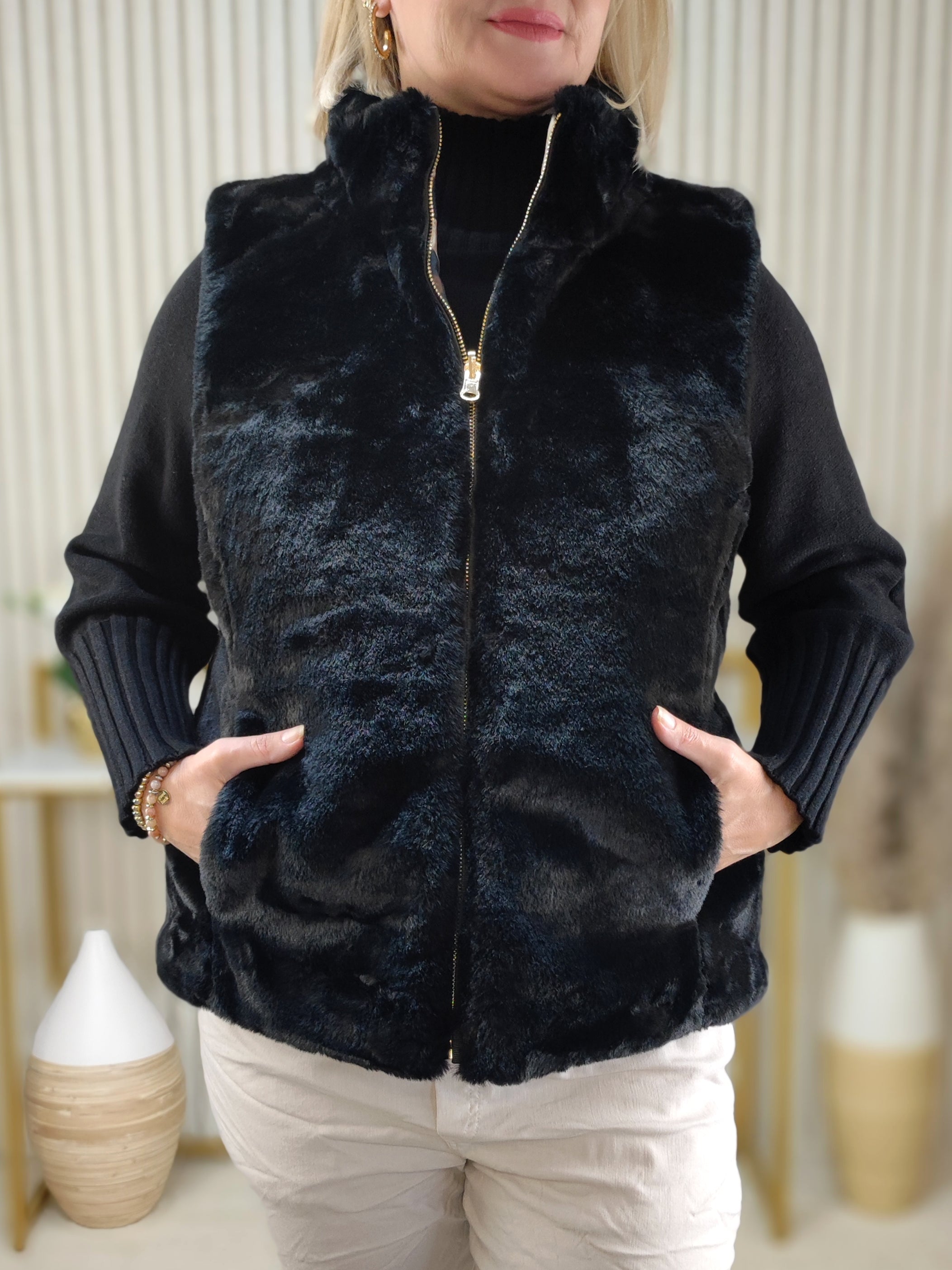 Wendeweste Leo/Schwarz (36-42)