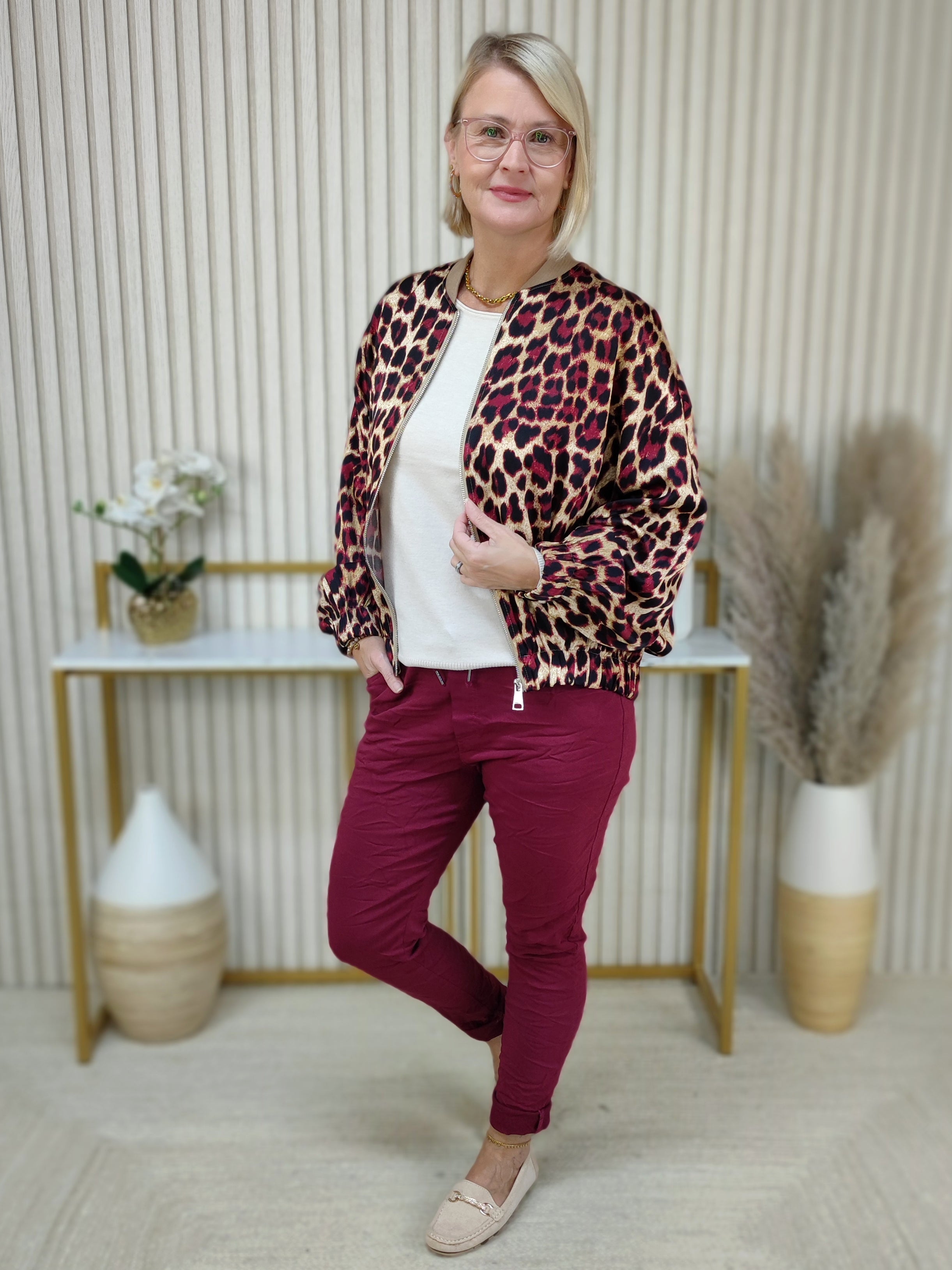 Stretchhose/Joggpant vino (36-42/44)