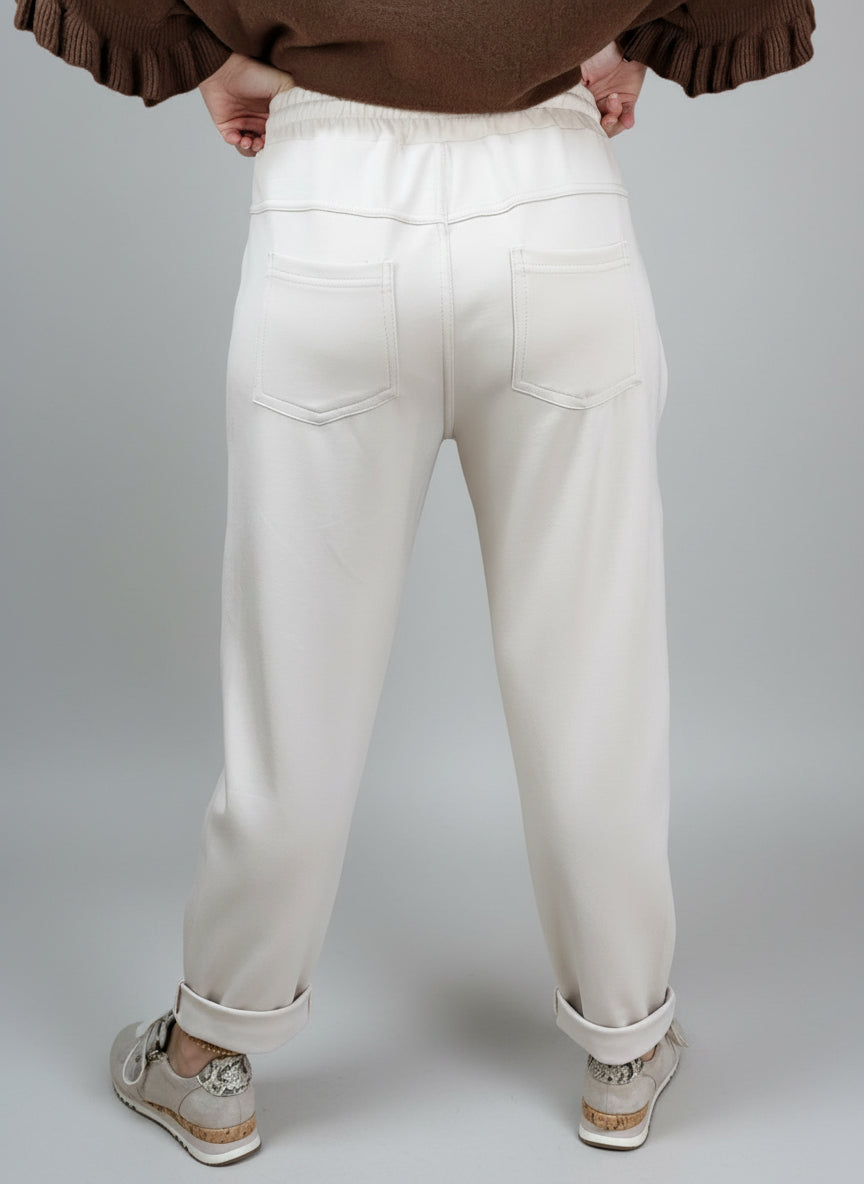 Stoffhose Leoherz hellbeige (36-42)