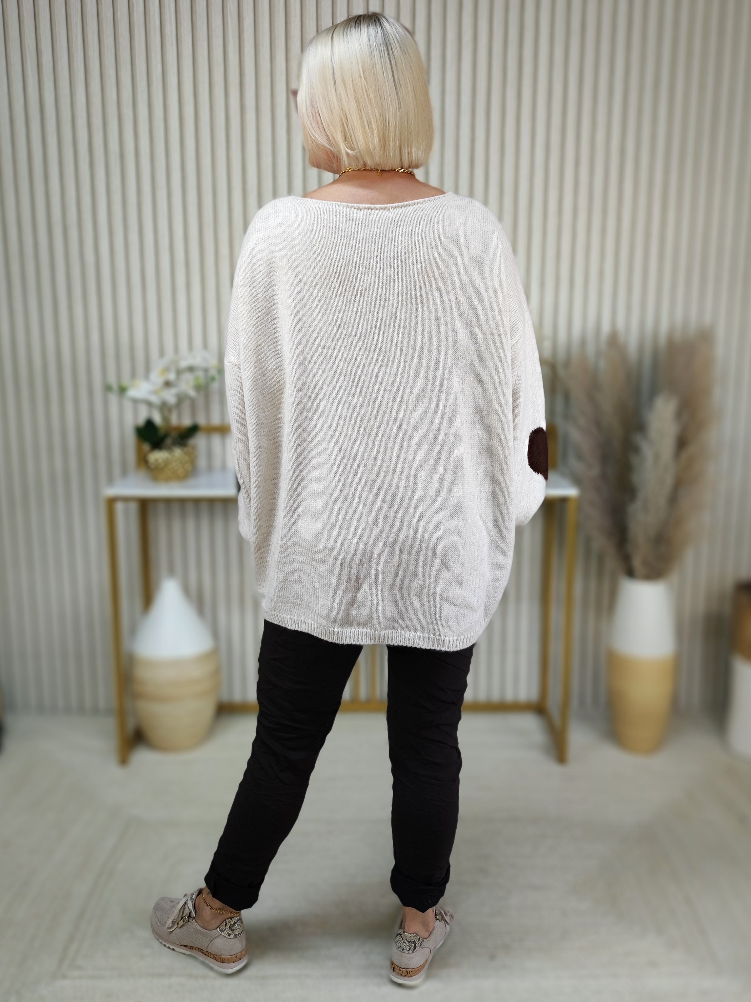 Pullover "Lovely" beige (40-46)