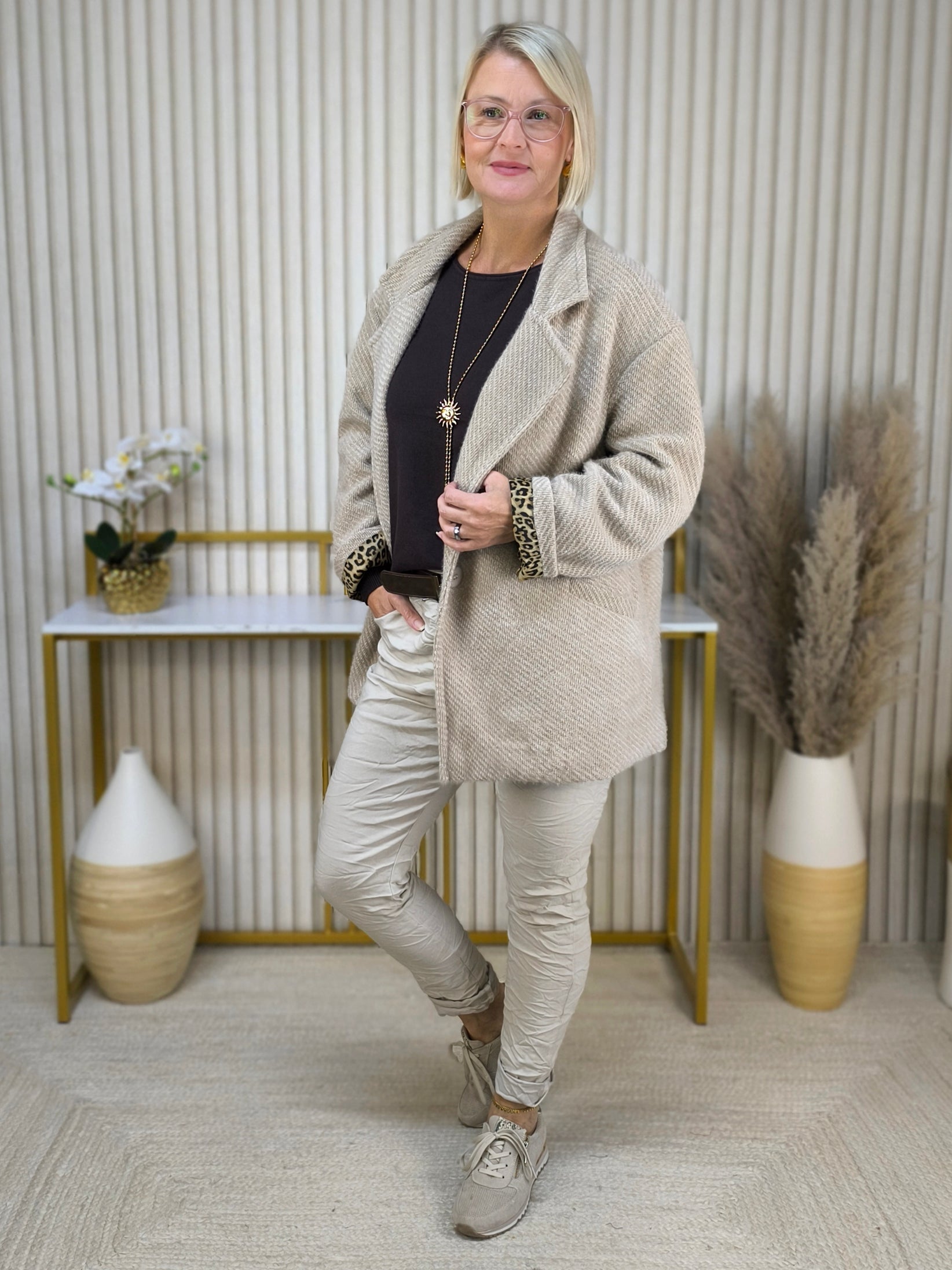 Jacke "Michaela" beige (40-44)