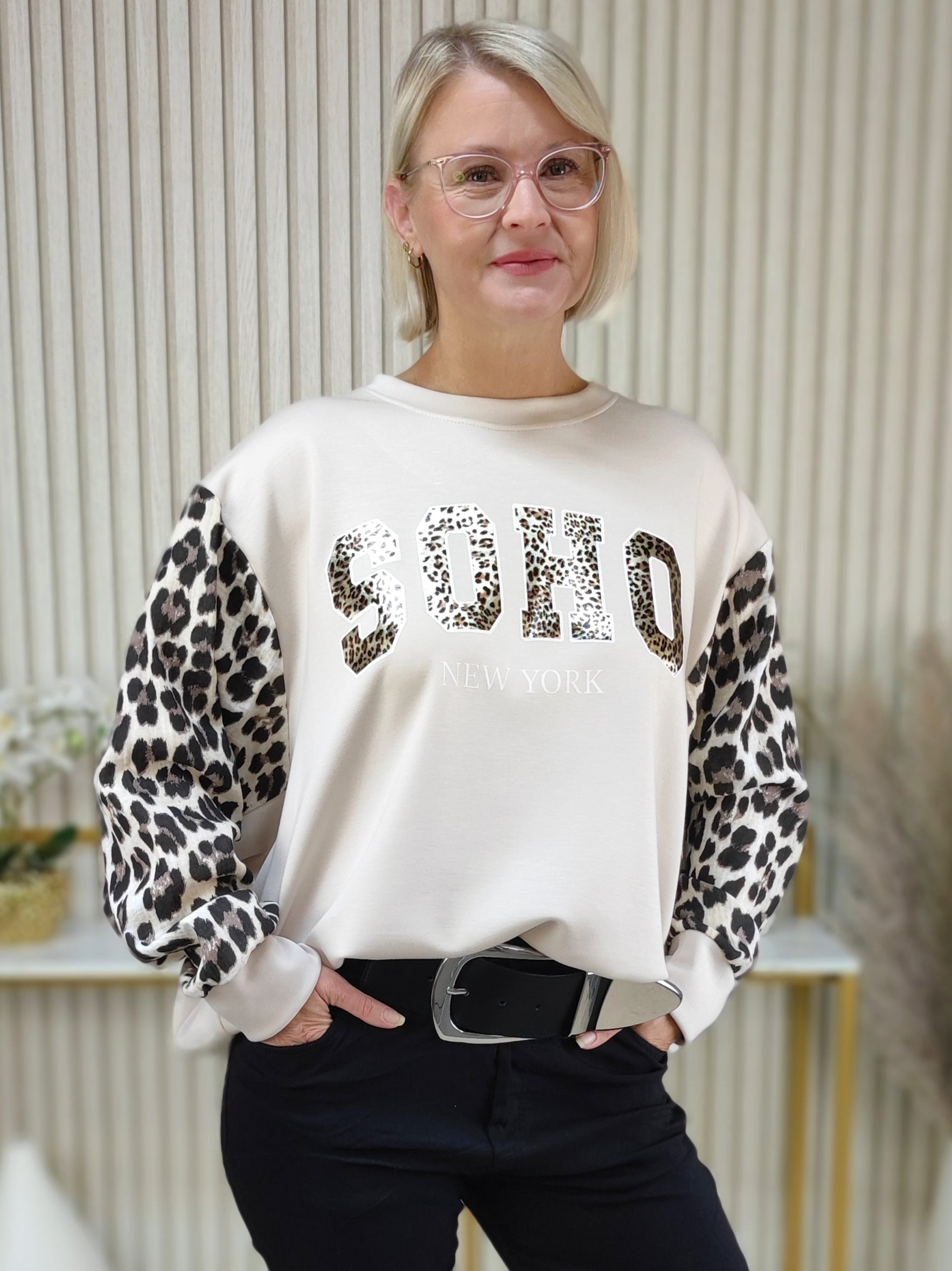 Sweatshirt "Soho" beige (38-44)