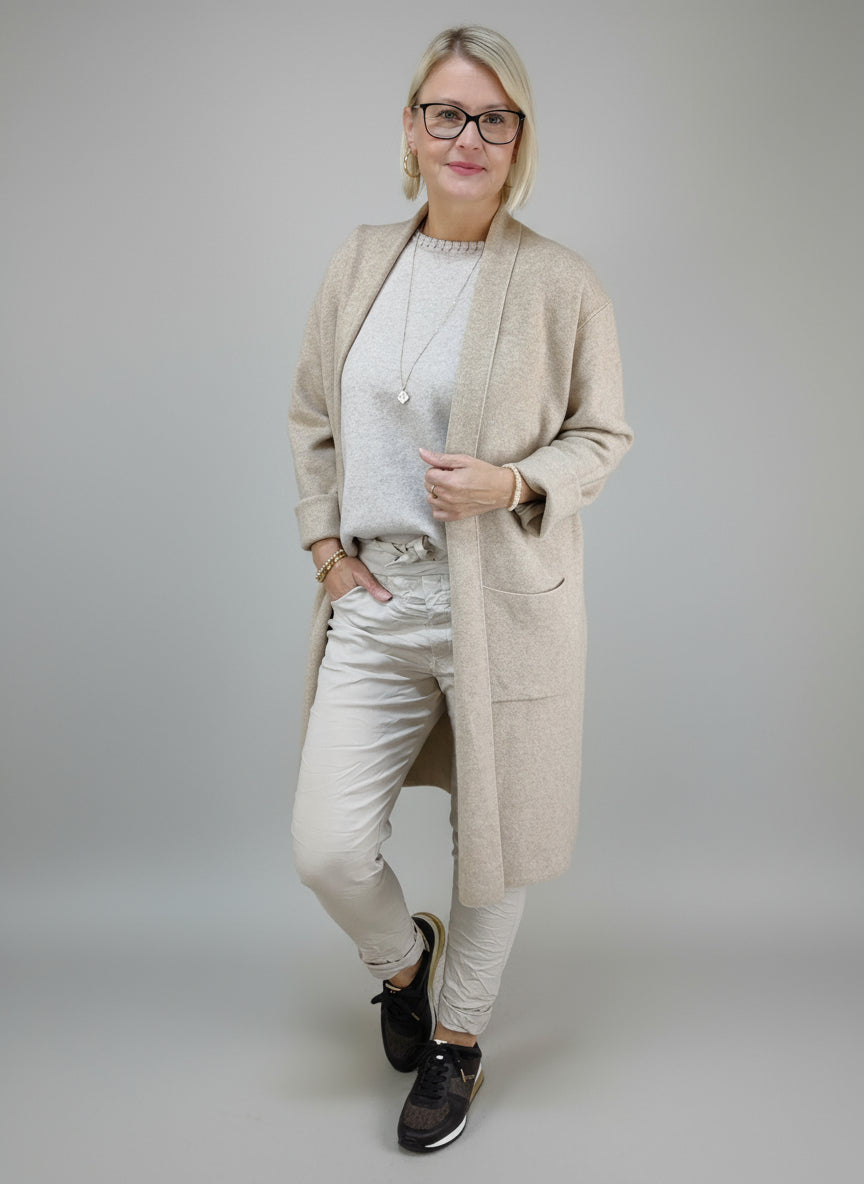 Weicher Cardigan Uni light camel (38-44)