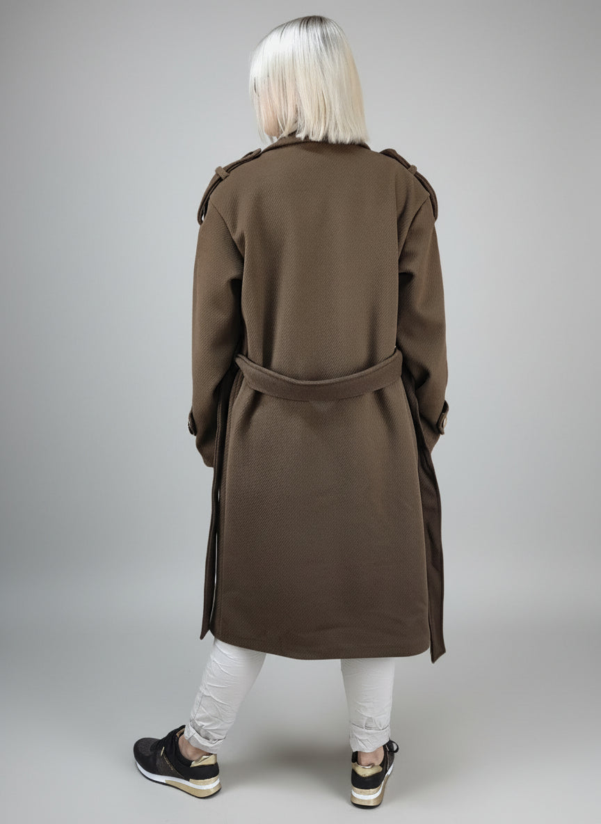 Weicher Mantel im Trenchcoat Style Braun (36-42/44)