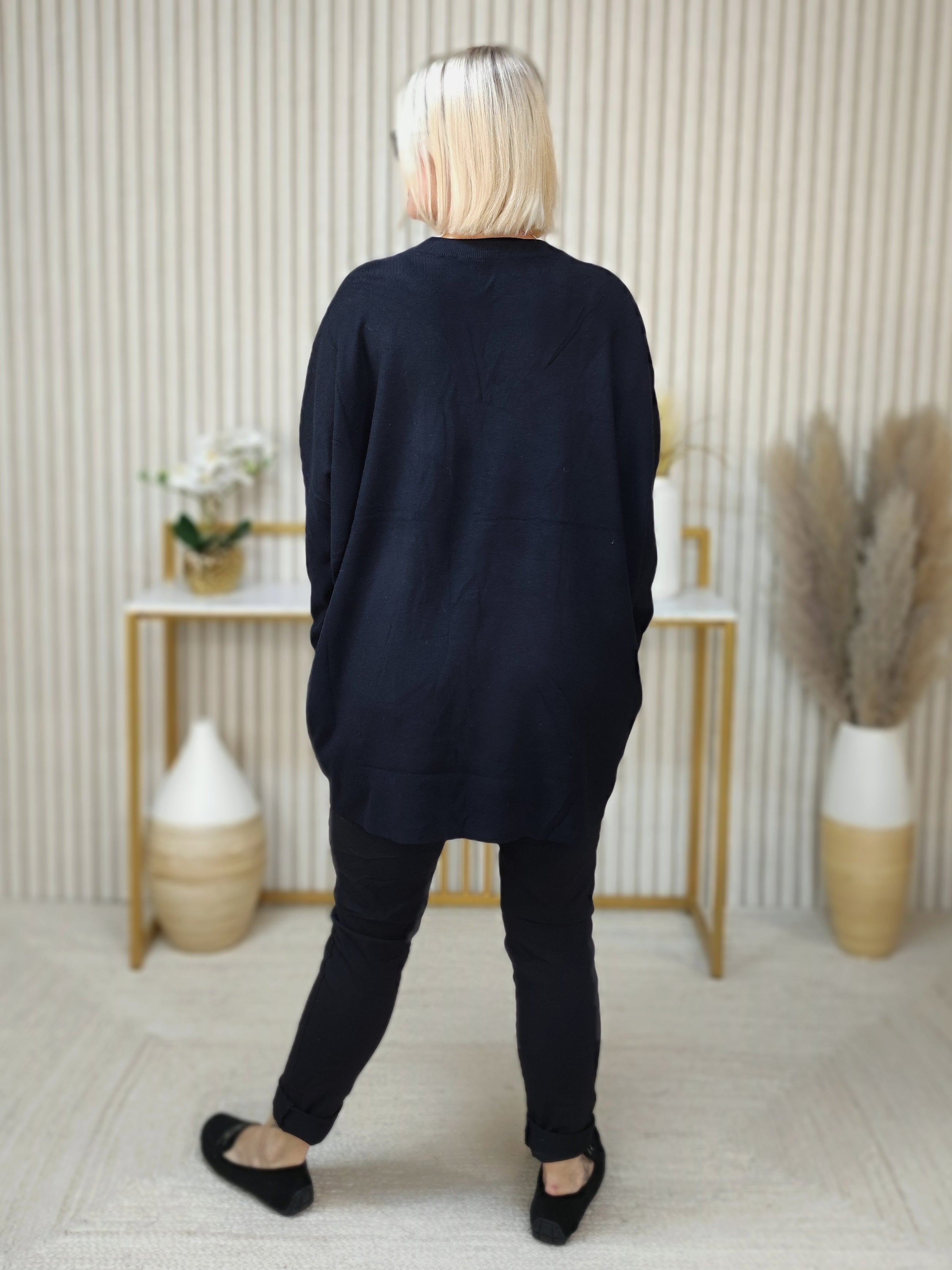 Pullover "Glamour" schwarz (40/42-46/48)