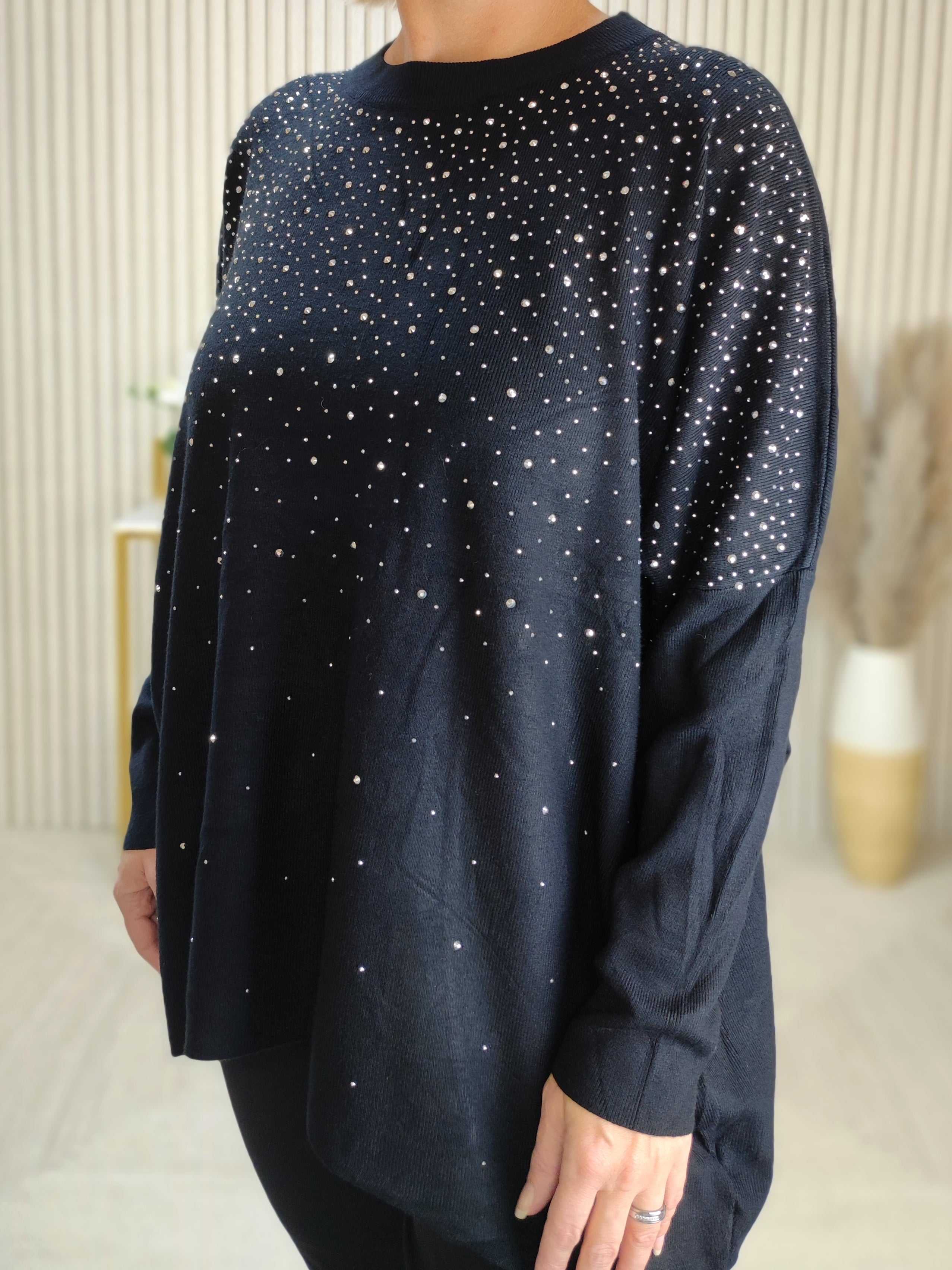 Pullover "Glamour" schwarz (40/42-46/48)