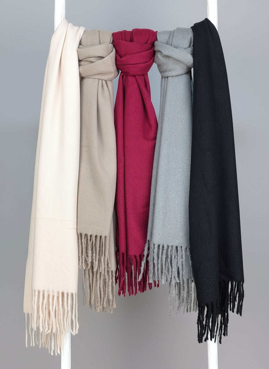 Kuschelschal uni in 5 Farben