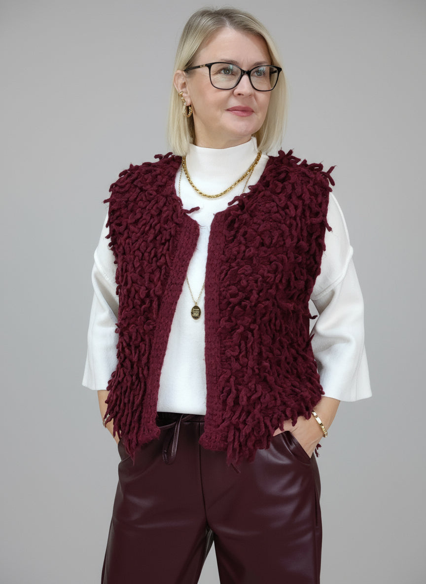 Fransenweste in vino (36-42/44)