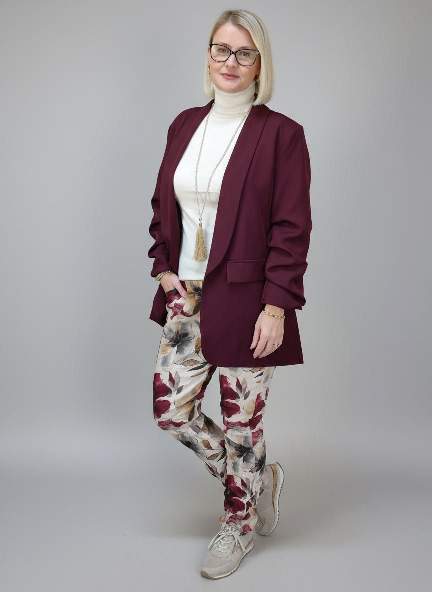 Stylischer Blazer vino (36-40)