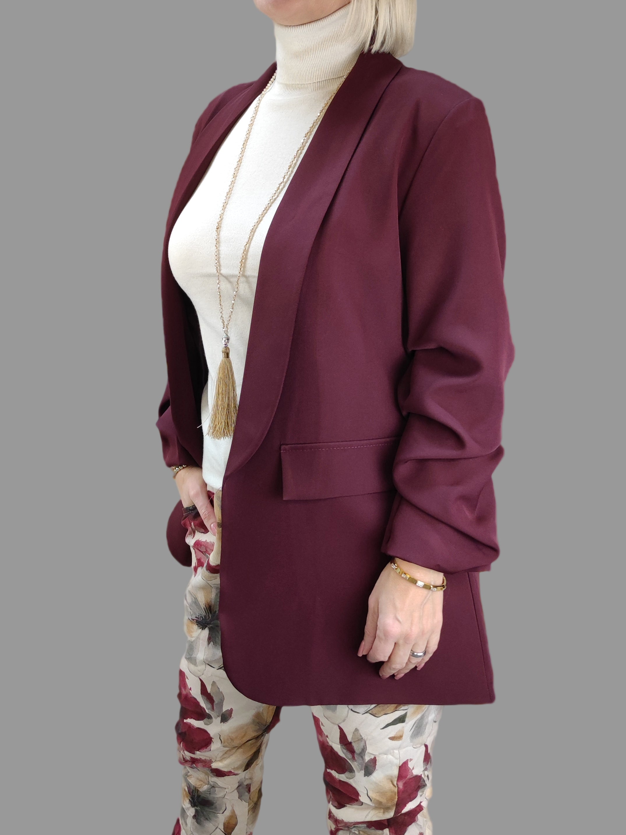 Stylischer Blazer vino (36-40)