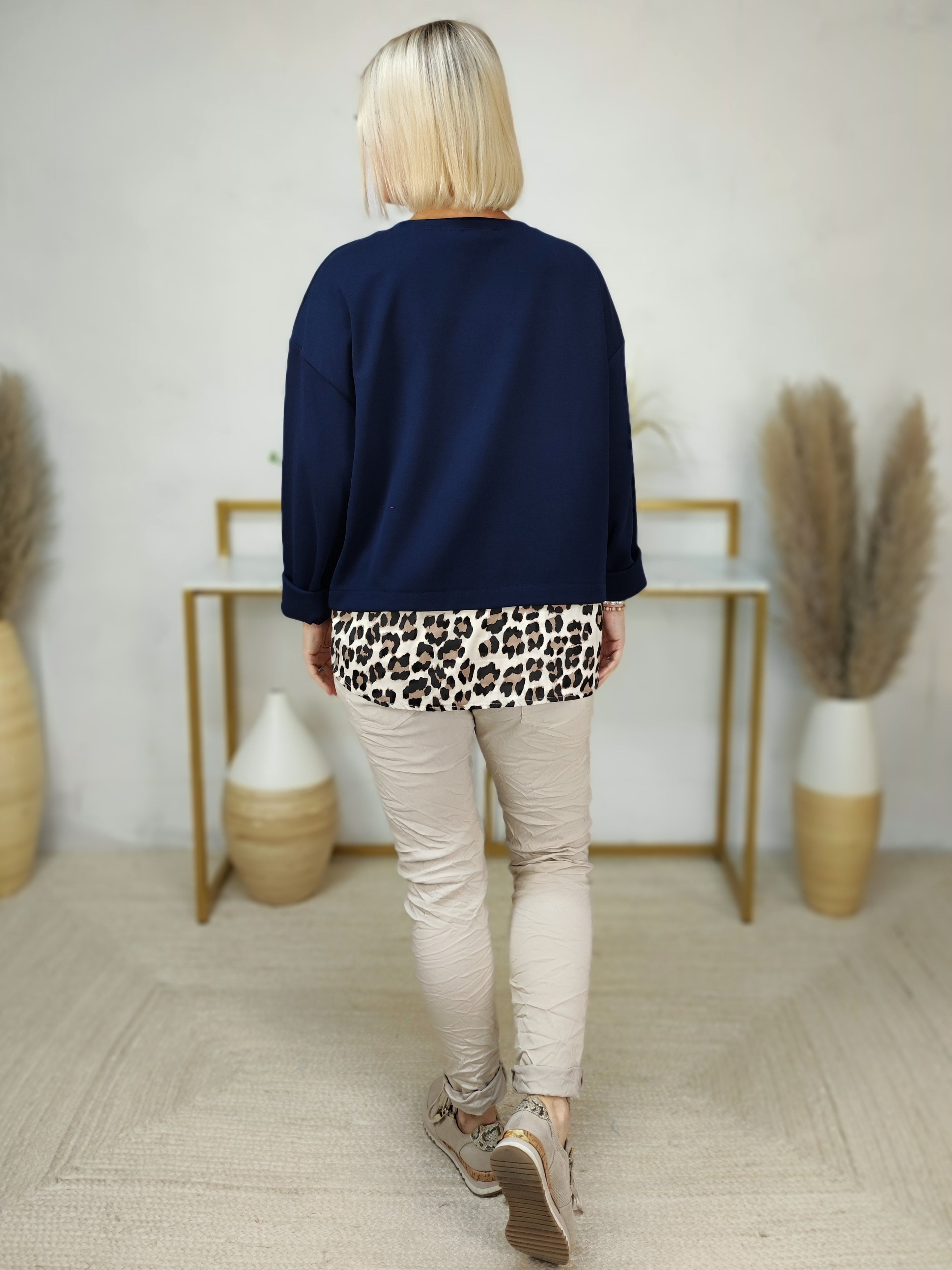 Sweatshirt "Chocolate" dunkelblau (40-42/44)