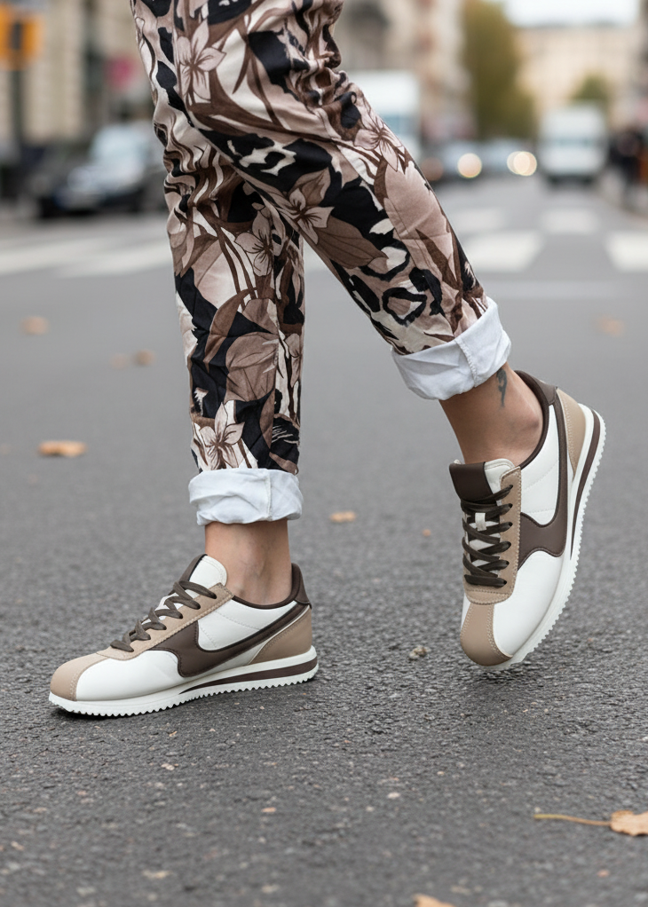 Sneaker beige/braun Größen 36-41