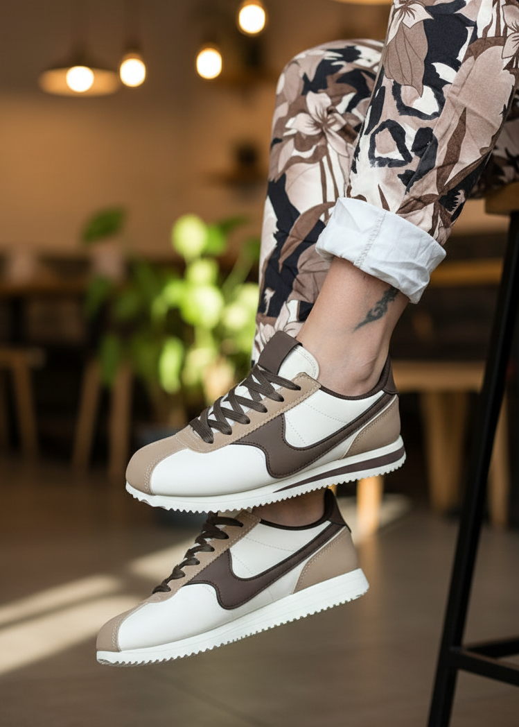 Sneaker beige/braun Größen 36-41