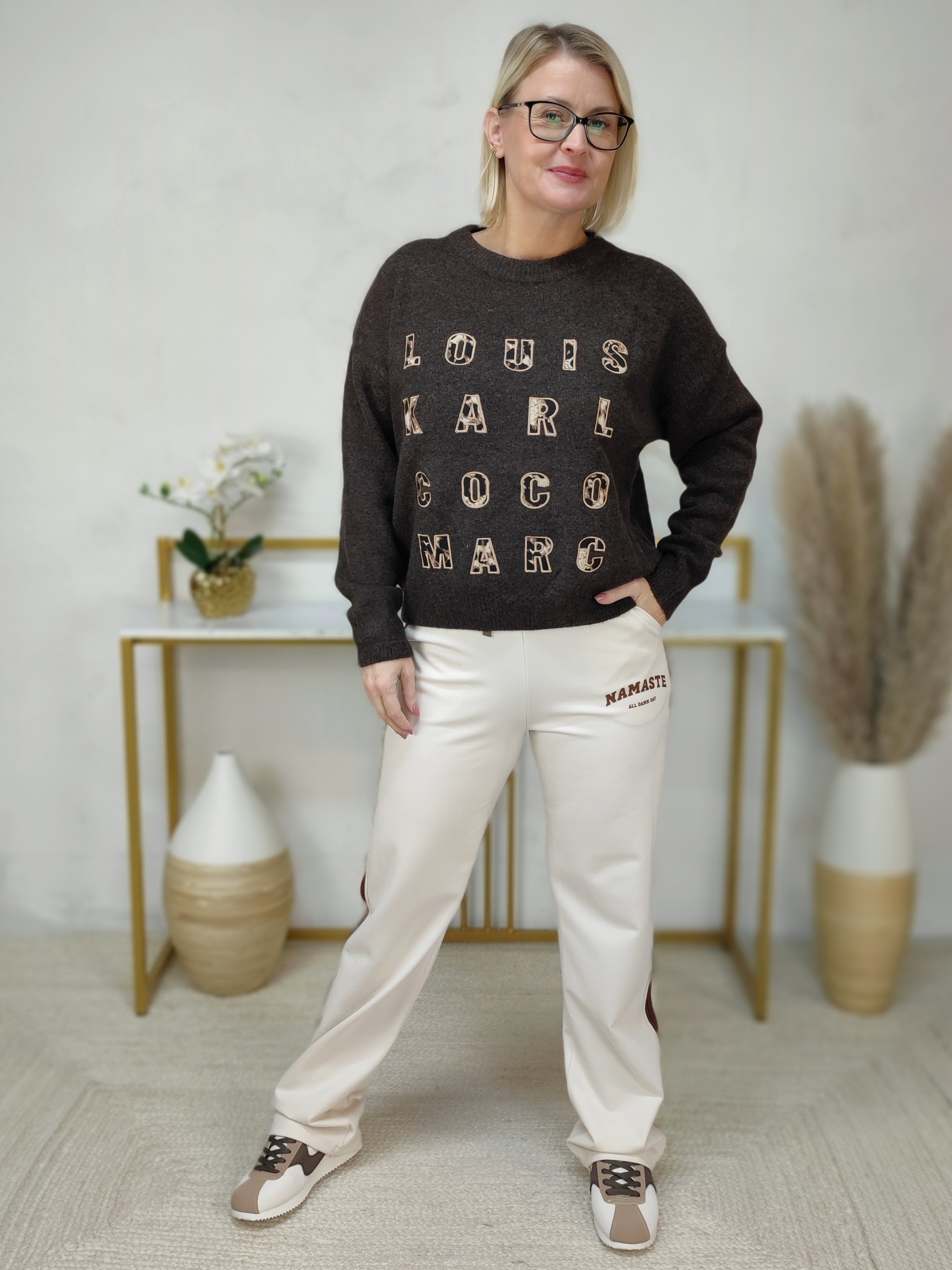 Strickpullover "Karl" in schoko (36-40/42)