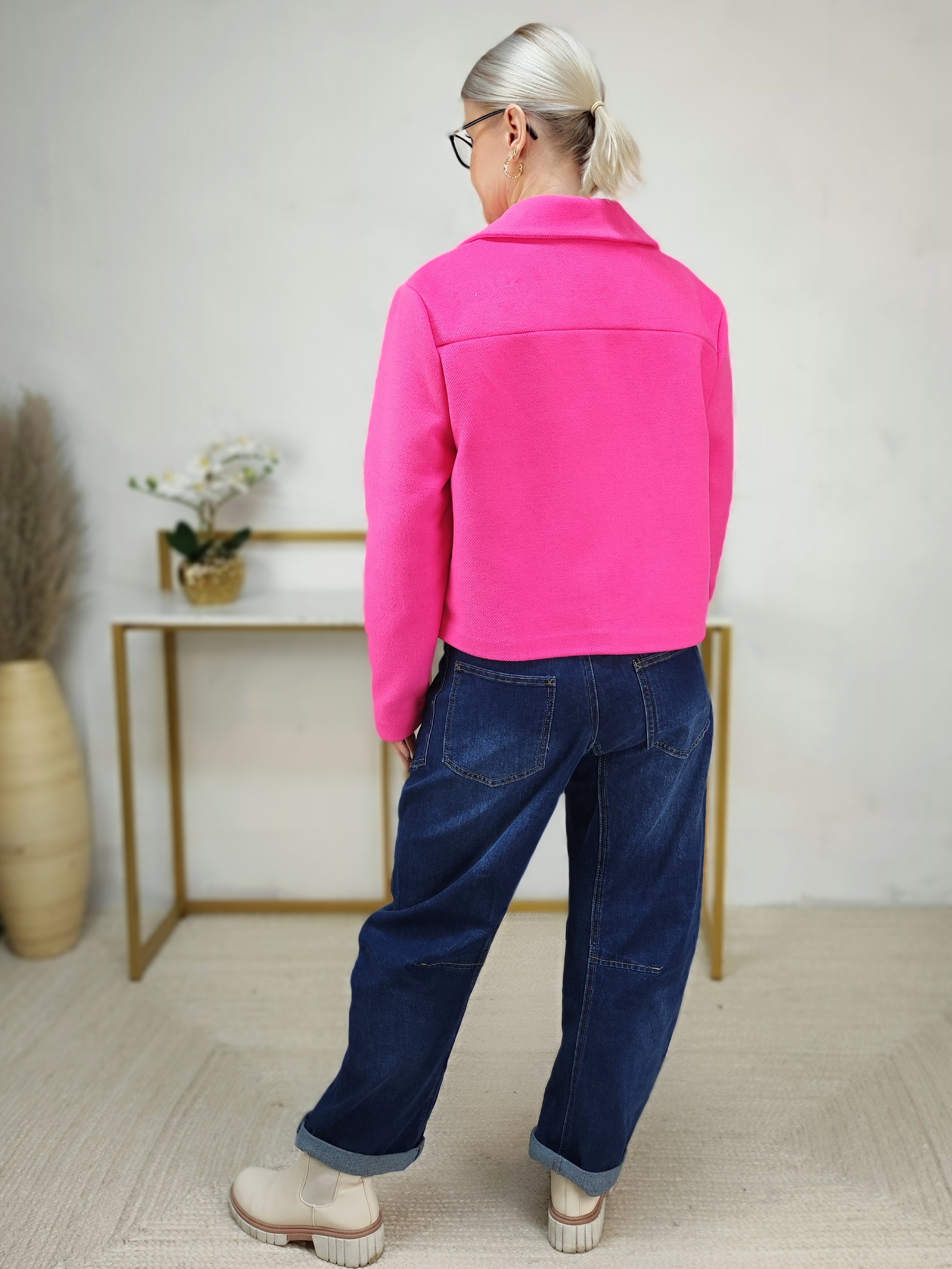 Kurz - Jacke in pink (S-XL)